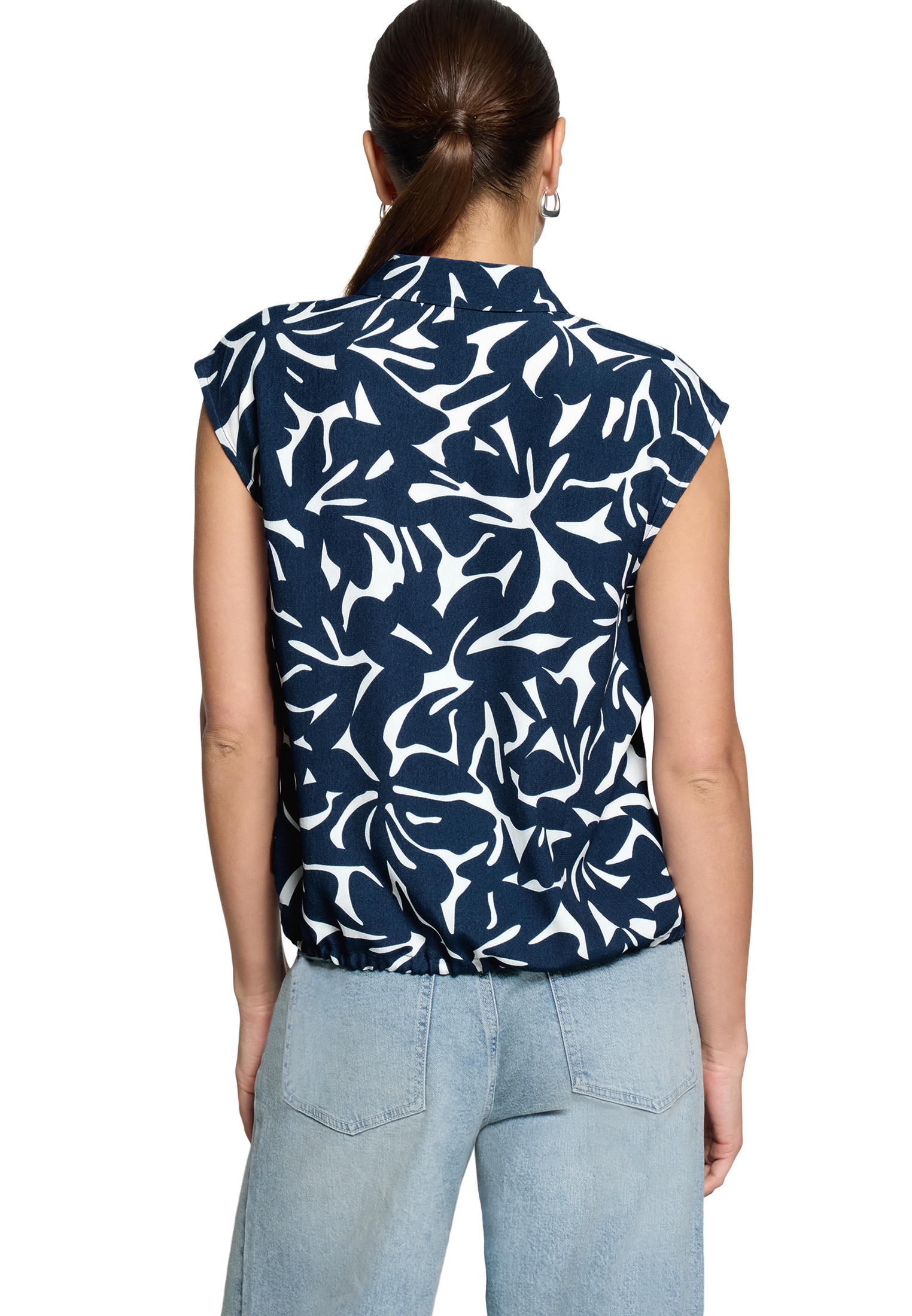 Zero Hemdbluse »Hemdbluse mit Tunnelzug«