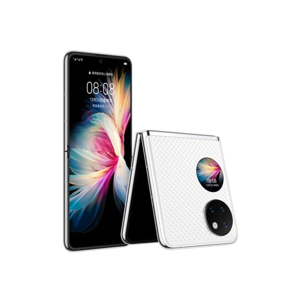 Huawei Smartphone »P50 Pocket, 256GB«, weiß, 17,53 cm/6,9 Zoll, 256 GB Speicherplatz, 40 MP Kamera