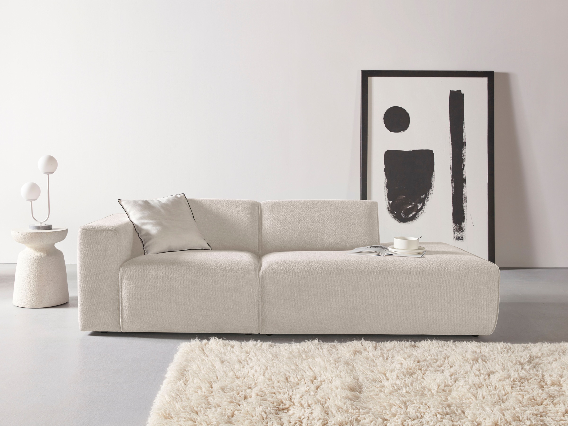 andas 2-Sitzer »Noord«, mit Kedernaht, Breite 227 cm, Cord, Struktur