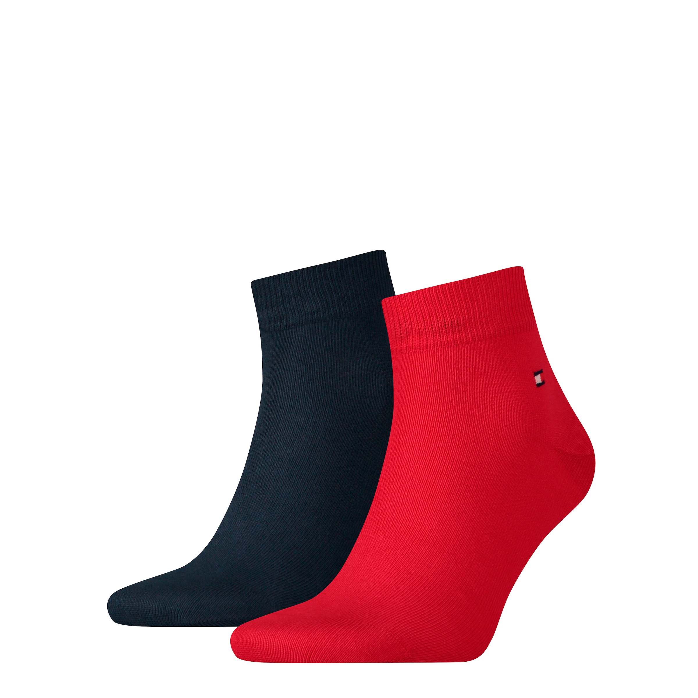 Tommy Hilfiger Kurzsocken »TH MEN QUARTER« 2 Paar,  weicher, elastischer Rippenbund, klassisches Tommy Hilfiger Logo