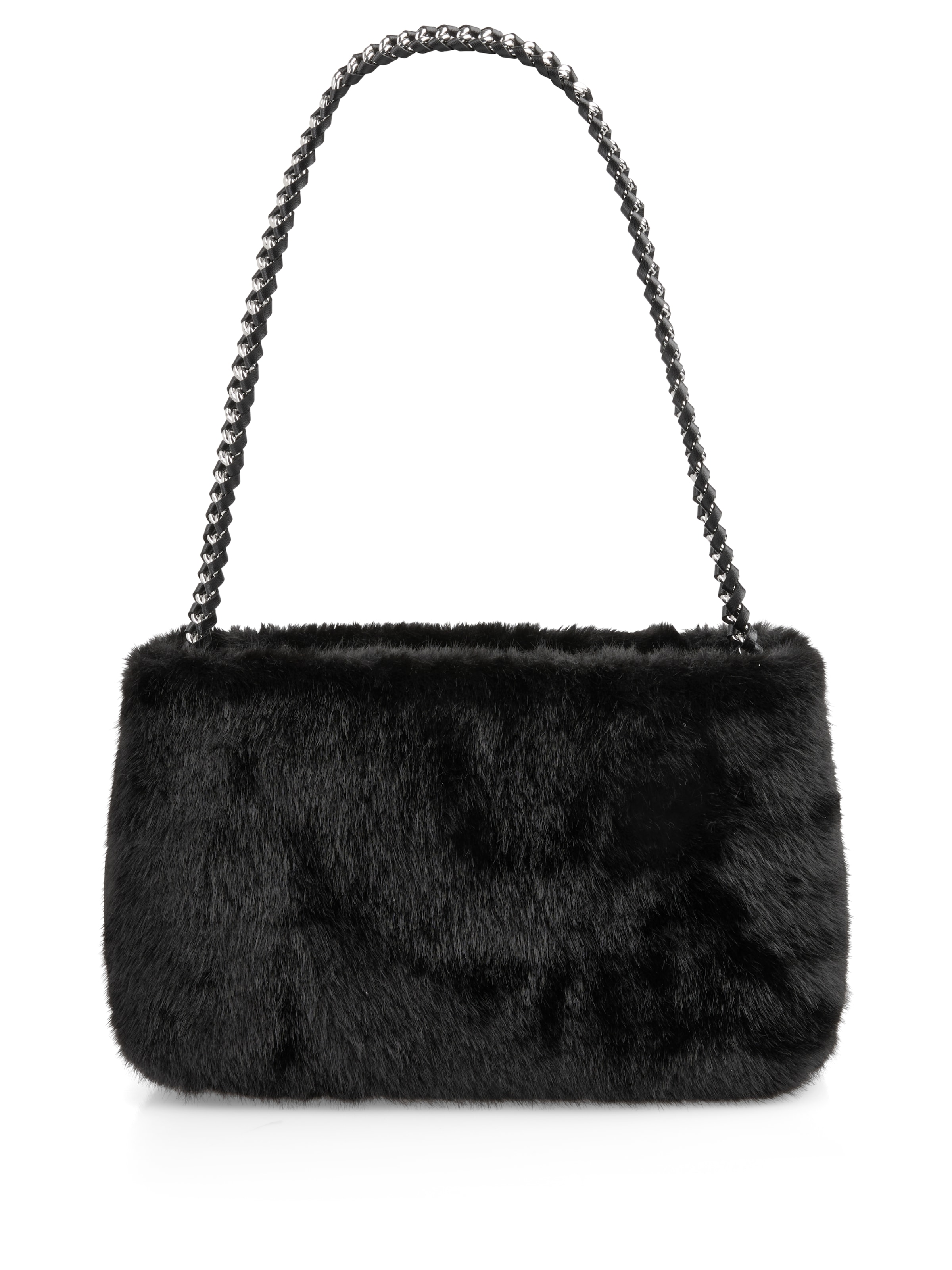 Marc Cain Schultertasche »Collections City Tour«, Damen Abendtasche, Clutch, Handtasche mit Ketten Riemchen