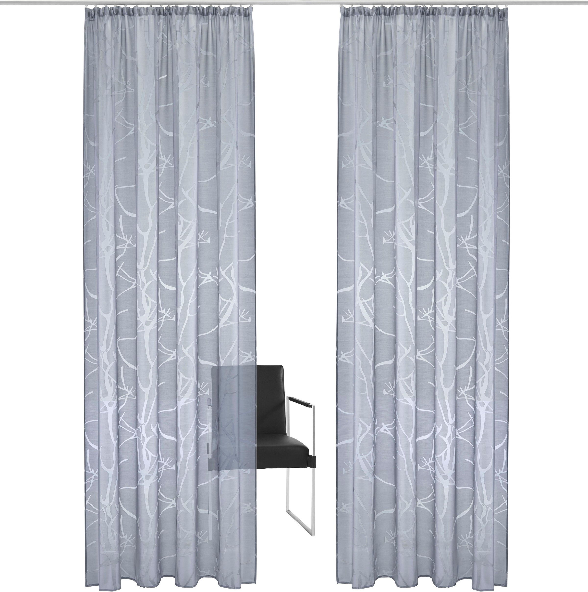 my home Gardine »Anna«, (1 St.), Halbtransparent, Ausbrenner, Polyester