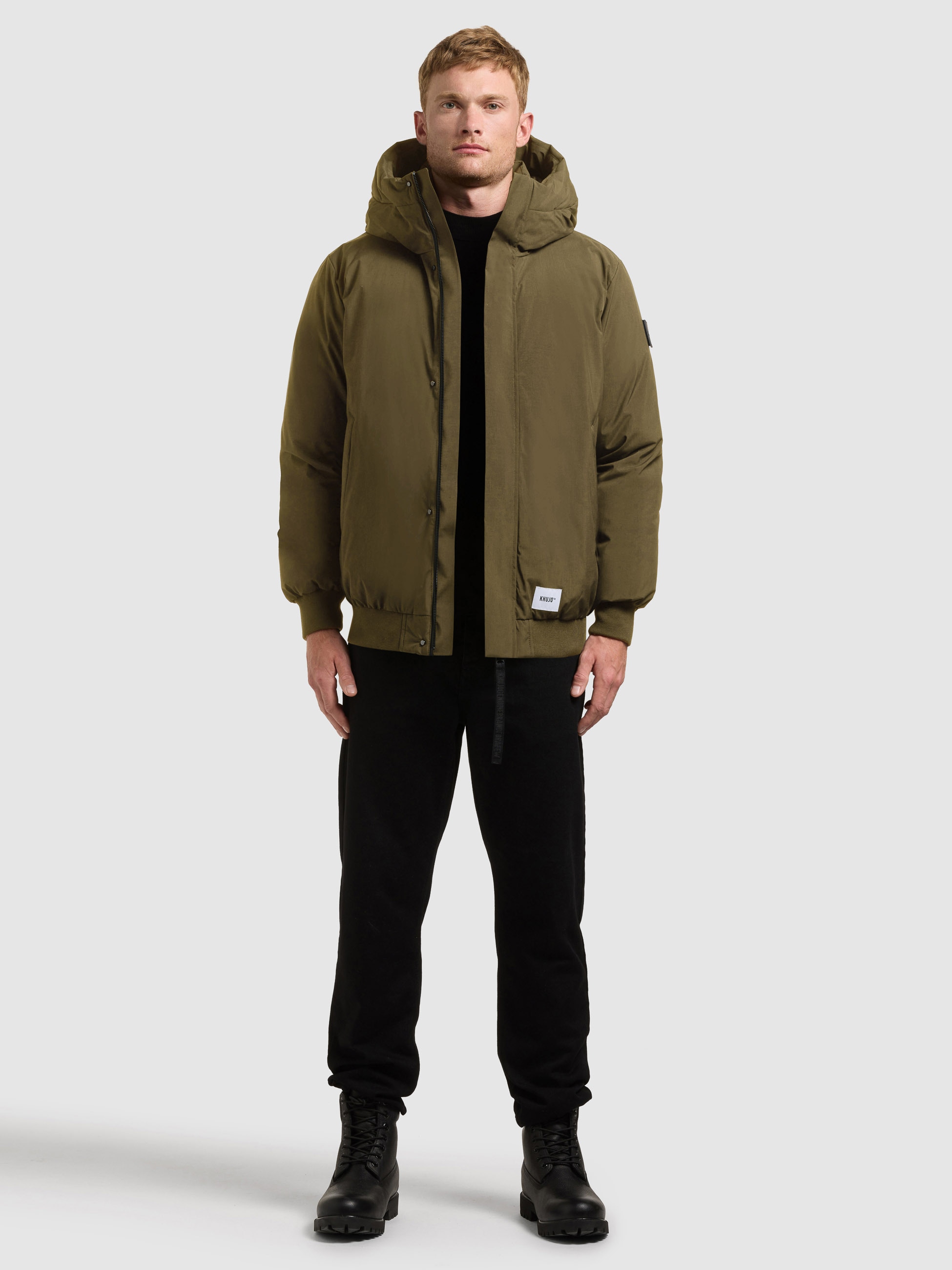 khujo Winterjacke »BENSON« mit Kapuze abnehmbare Rucksackträger in der Innenseite