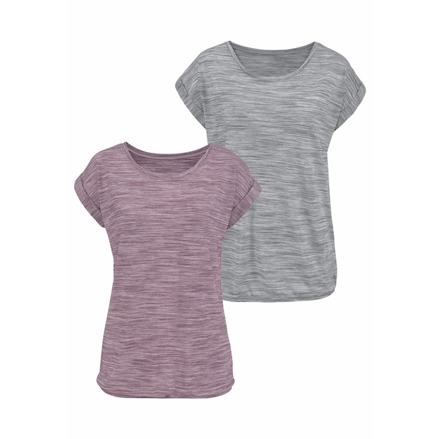 Beachtime T-Shirt, (2er-Pack), mit farbigem Struktureffekt online bei OTTO | T-Shirts