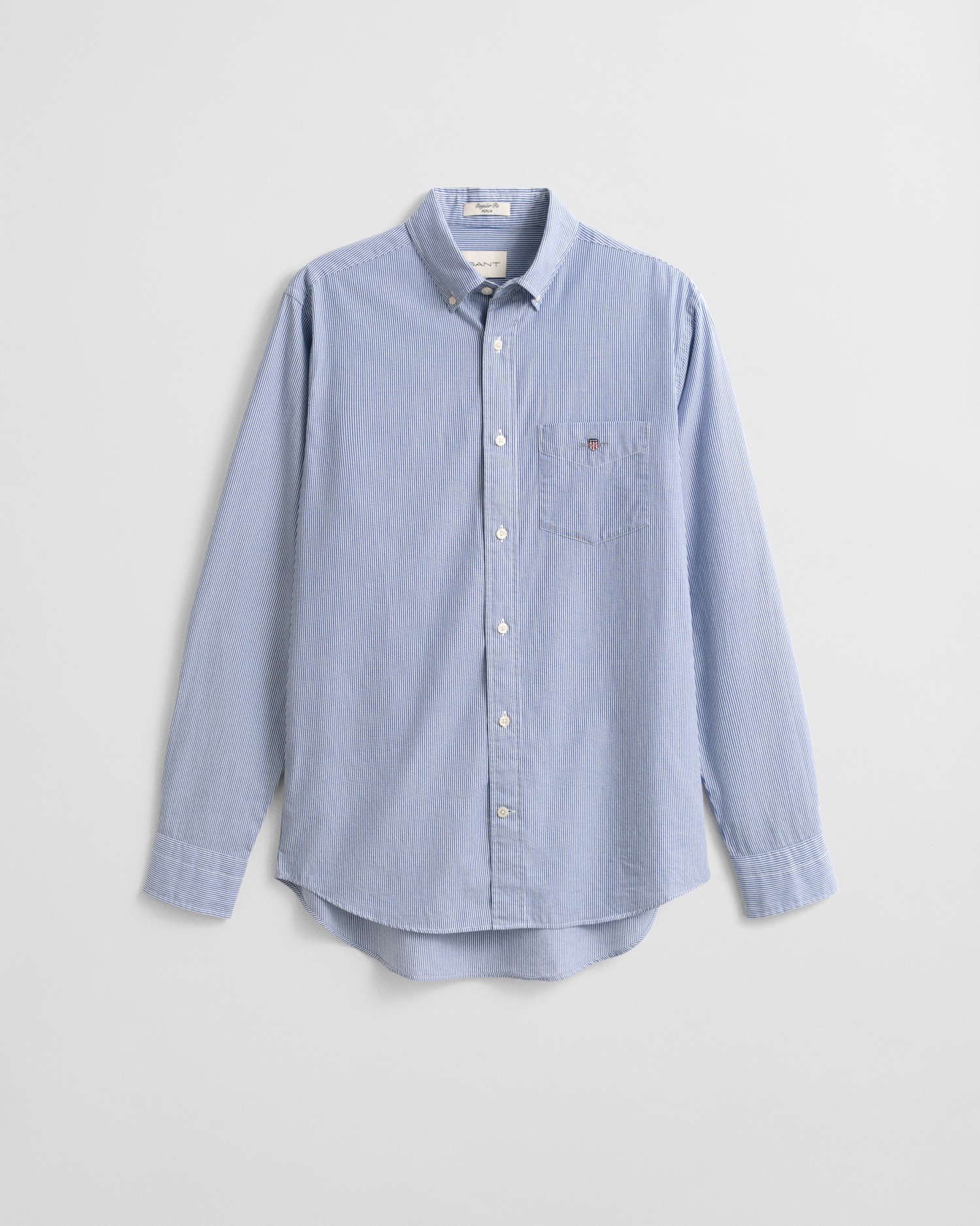 Gant Langarmhemd »REG POPLIN BANKER SHIRT«, Banker Stripe Popeline, leichte Baumwolle