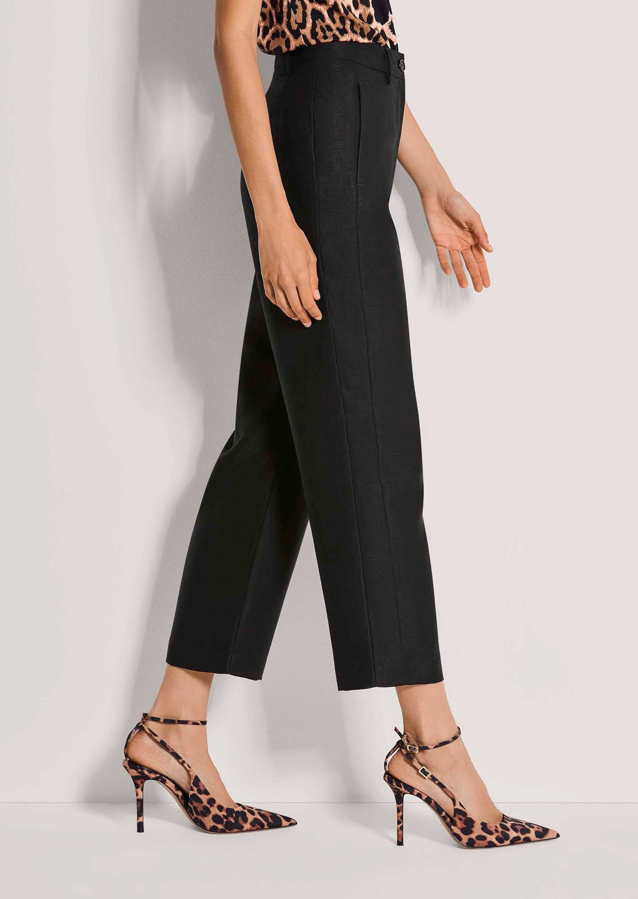 MADELEINE Stoffhose »Leinenhose Stoffhose mit Formbund«  7/8-Hose in Leinenmischung