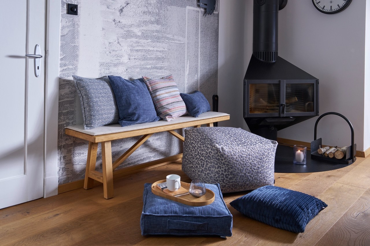 H.O.C.K. Bodenkissen »Jonny« Cordkissen inkl. Füllung, 60x60x10cm, Bodenkissen, strukturiert