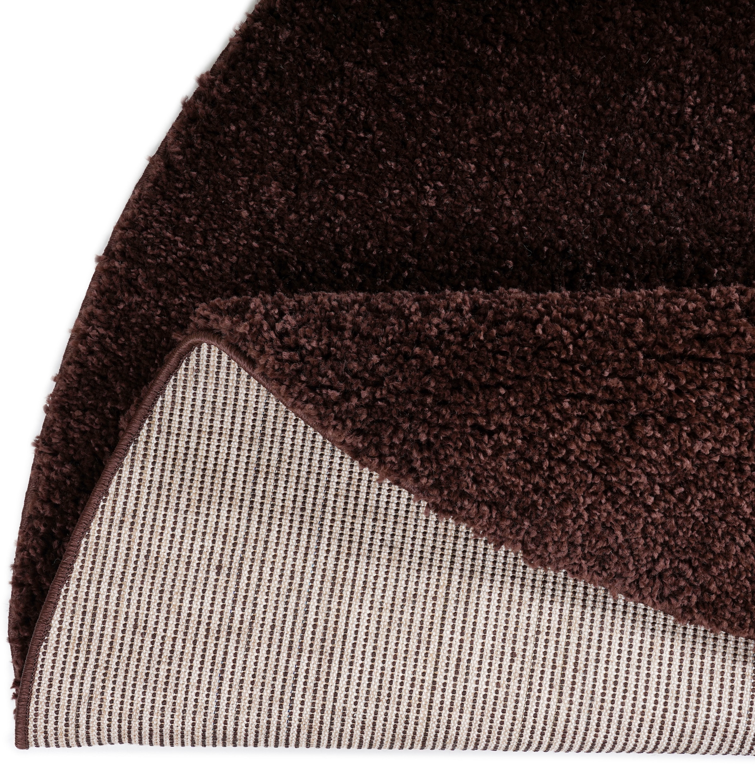 my home Teppich »Viva Teppich rund« rund 45 mm Höhe Uni-Farben, einfarbig, besonders weich und kuschelig