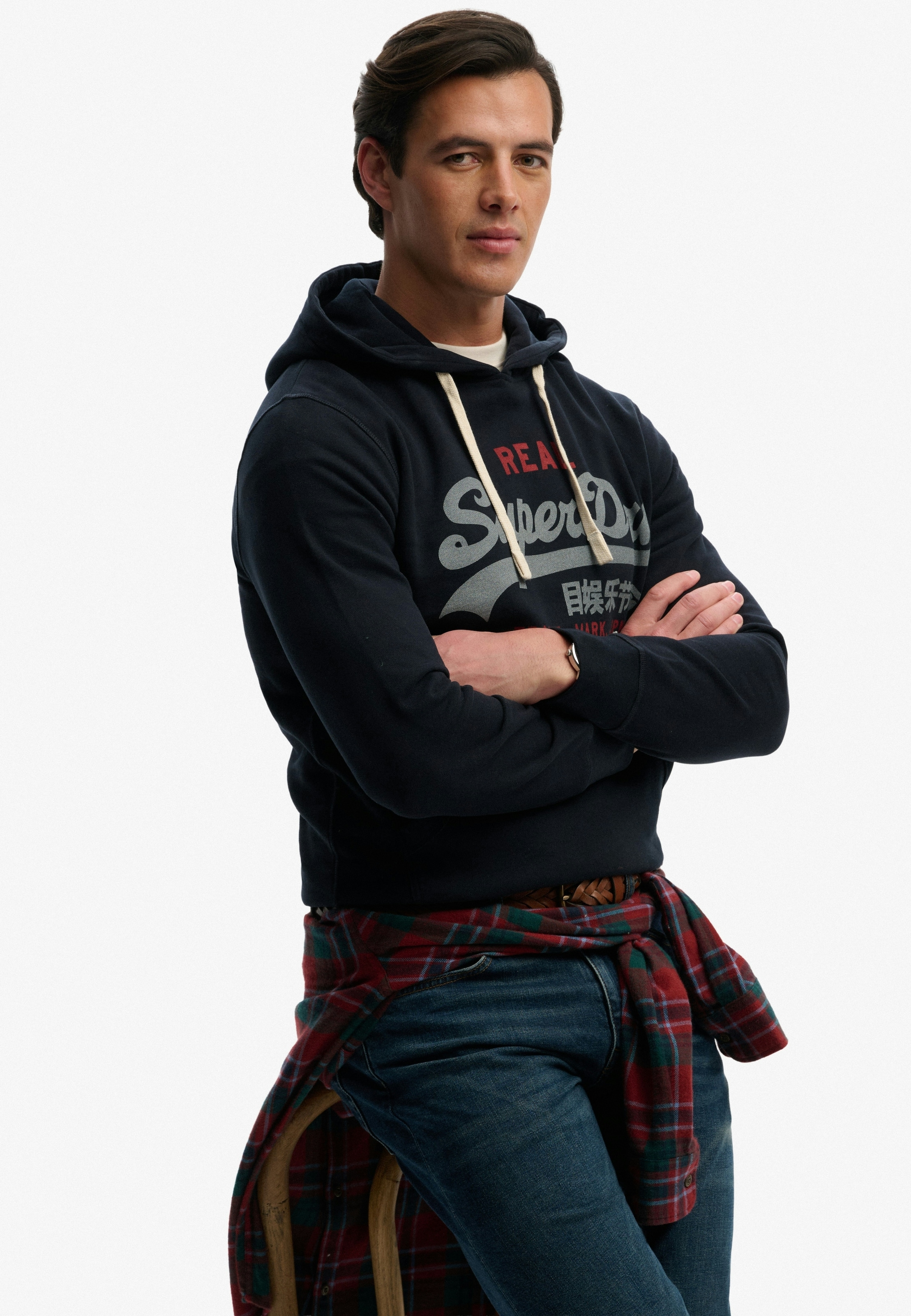 Superdry Kapuzensweatshirt »VL CLASSIC HOOD«, mit klassischem Vintage-Logo Print
