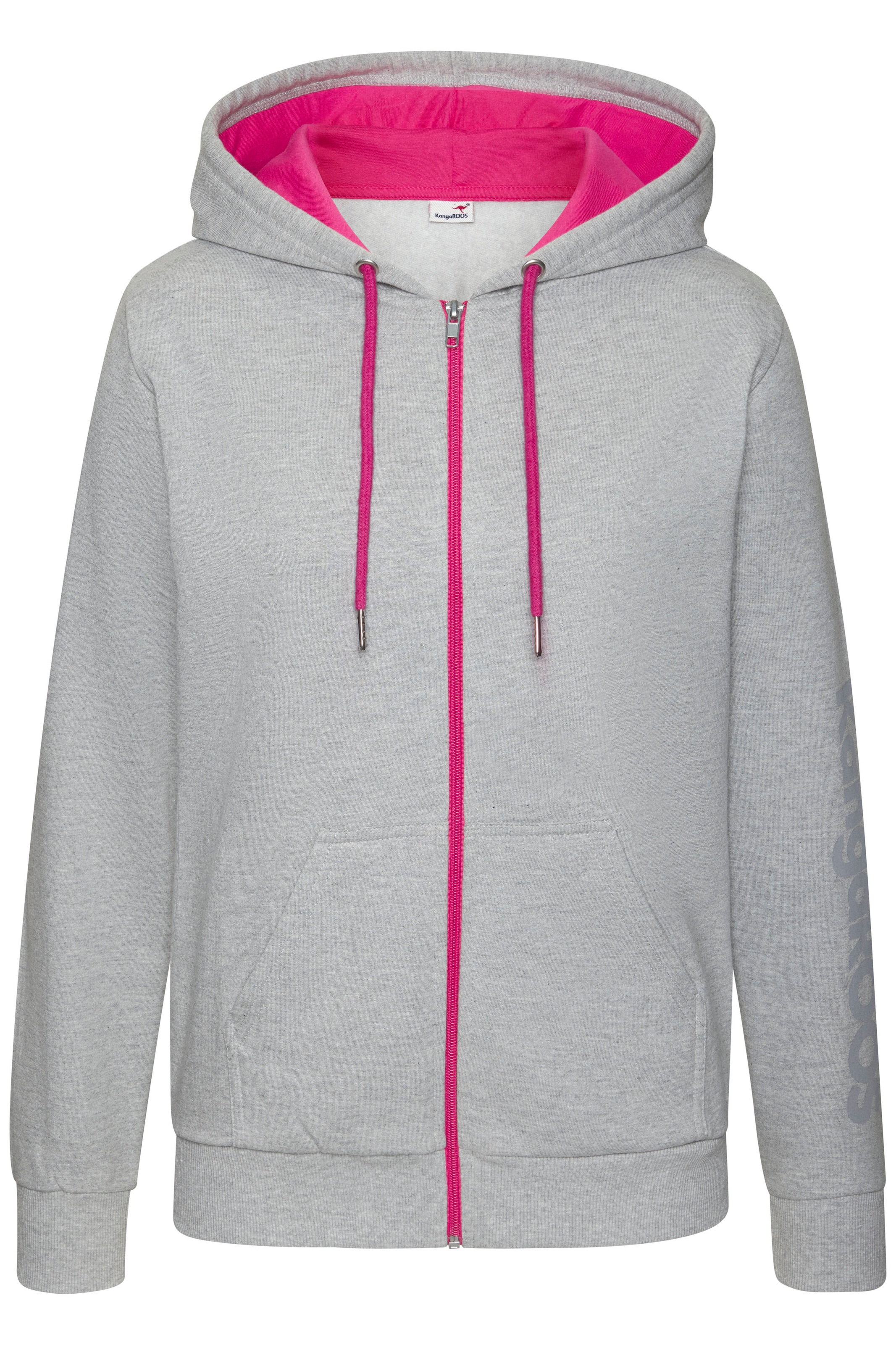 KangaROOS Sweatjacke, mit kontrastfarbenen Details, Loungewear