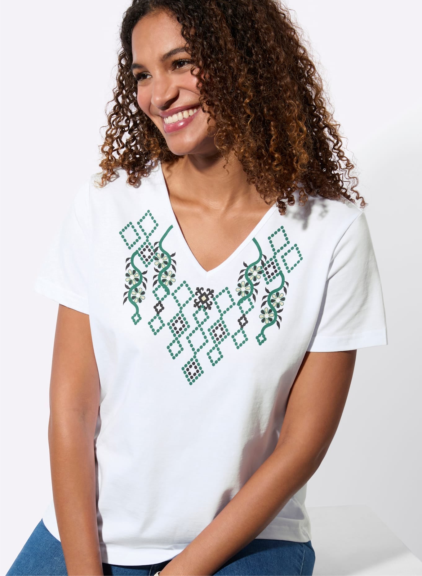 Inspirationen Kurzarmshirt »Shirt« 1 tlg.