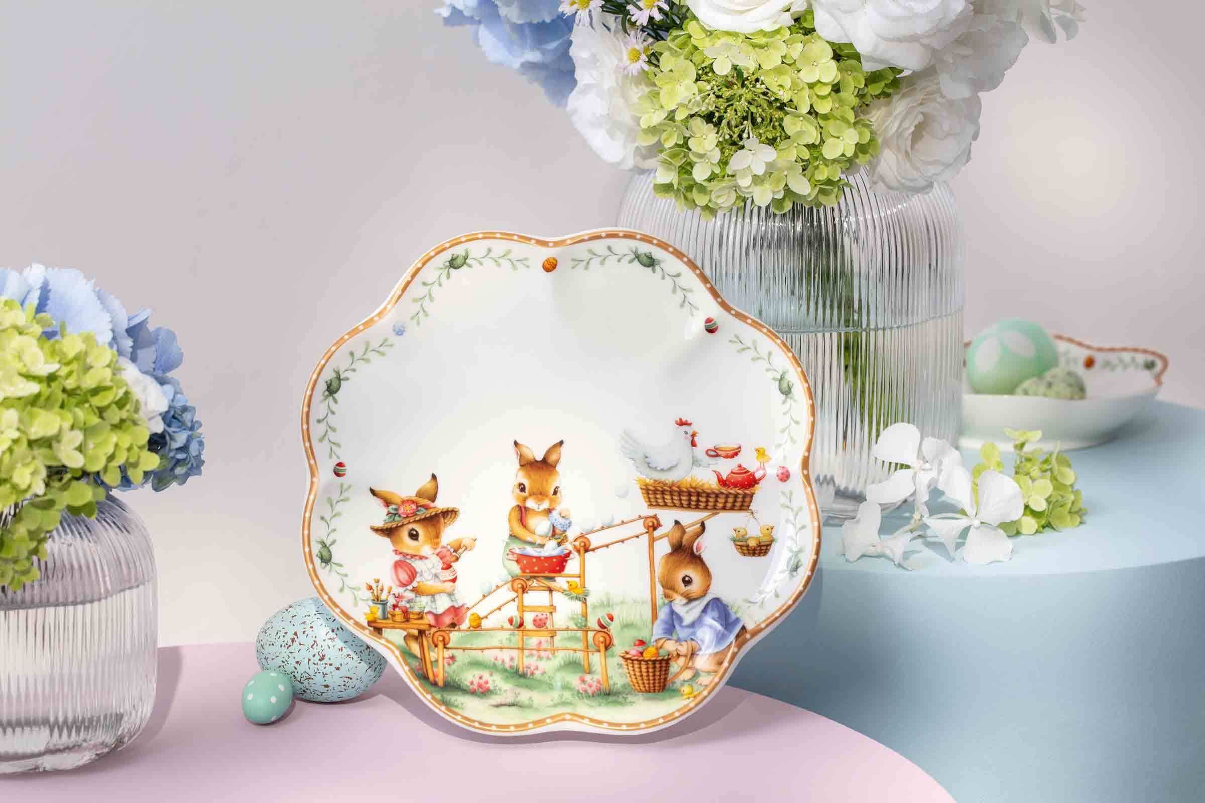 Villeroy & Boch Geschirr-Set »Jahres-Set Easter Edition 5er Set bunt« Handwäsche wird empfohlen