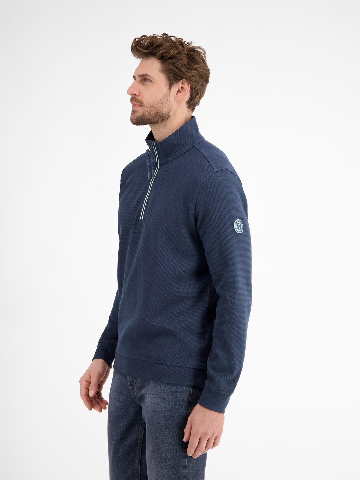 LERROS Sweatshirt »LERROS Unifarbener Sweattroyer für Herren«
