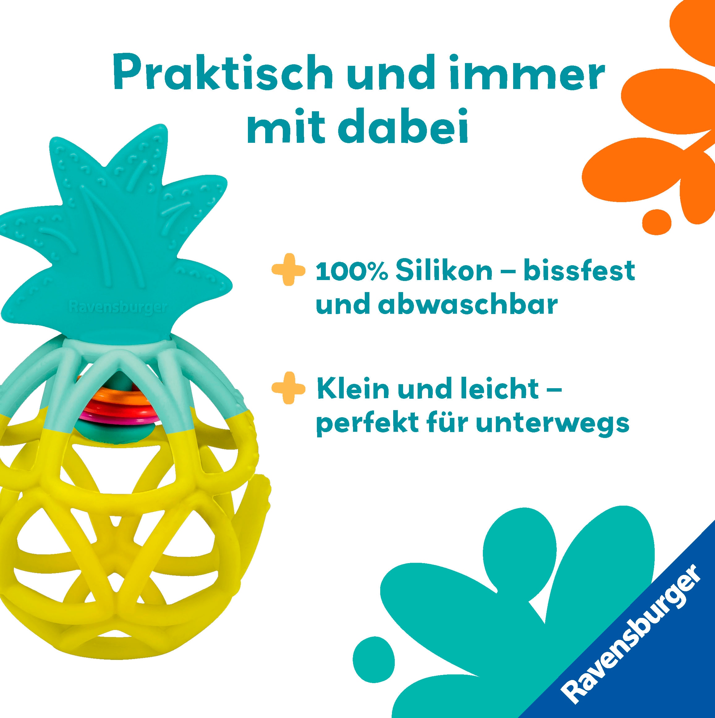 Ravensburger Rassel »Play+ Rassel-Greifling: Ananas«