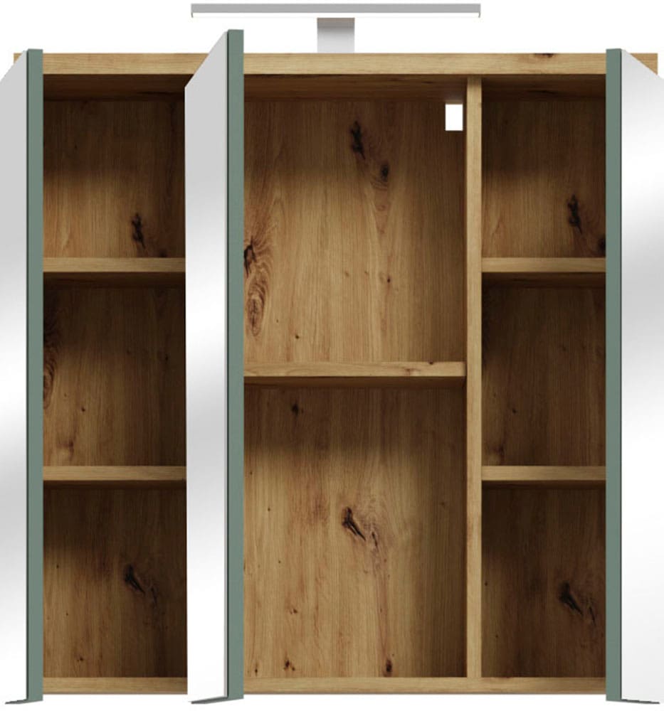 FORTE Spiegelschrank »Veris«, Spiegelhängeschrank, Beleuchtung, Stauraum