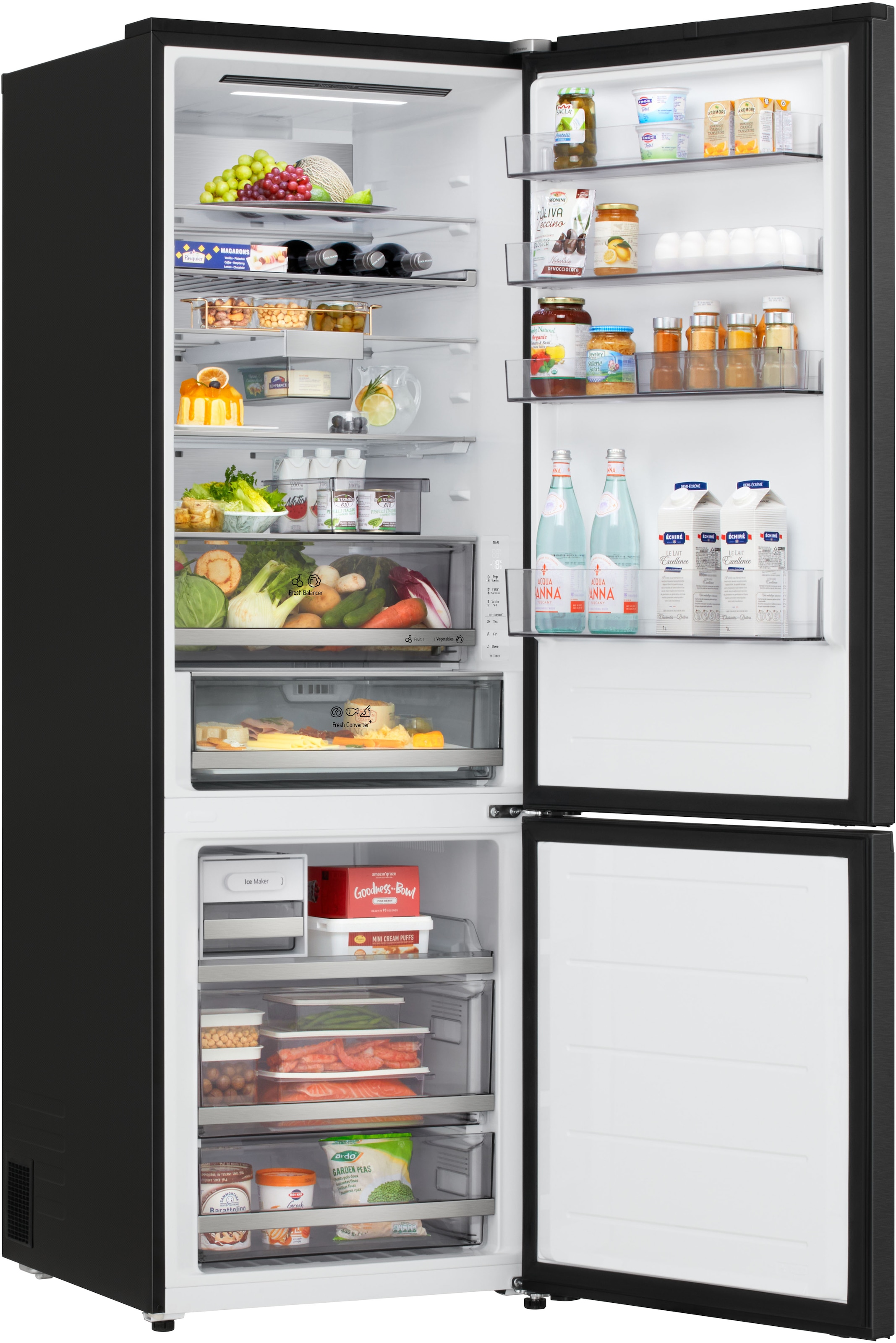 LG Kühl-/Gefrierkombination Serie 7 »GBBW726AEV« 186 cm hoch 69,7 cm breit Vollintegrierbarer Kühlschrank dank frontaler Luftzufuhr und Abluft