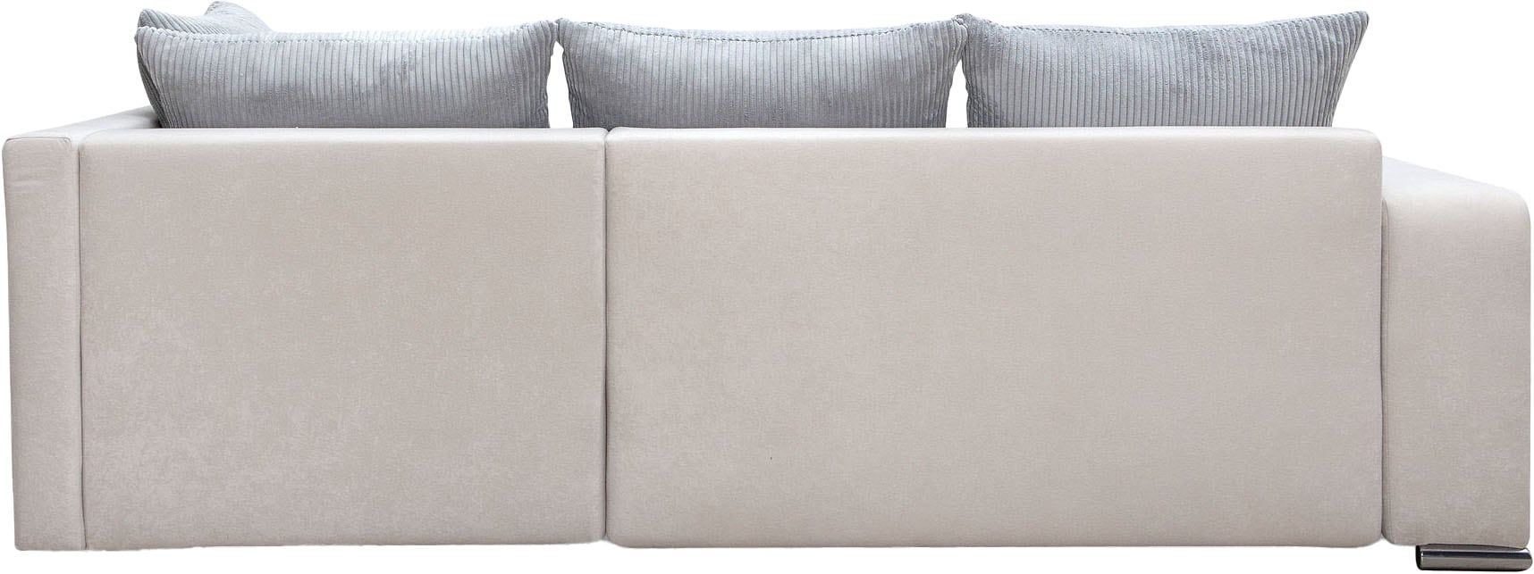 COLLECTION AB Ecksofa »John L-Form« Regalarmlehne,Bettfunktion,Bettkasten,Ottomane beiseitig montierbar