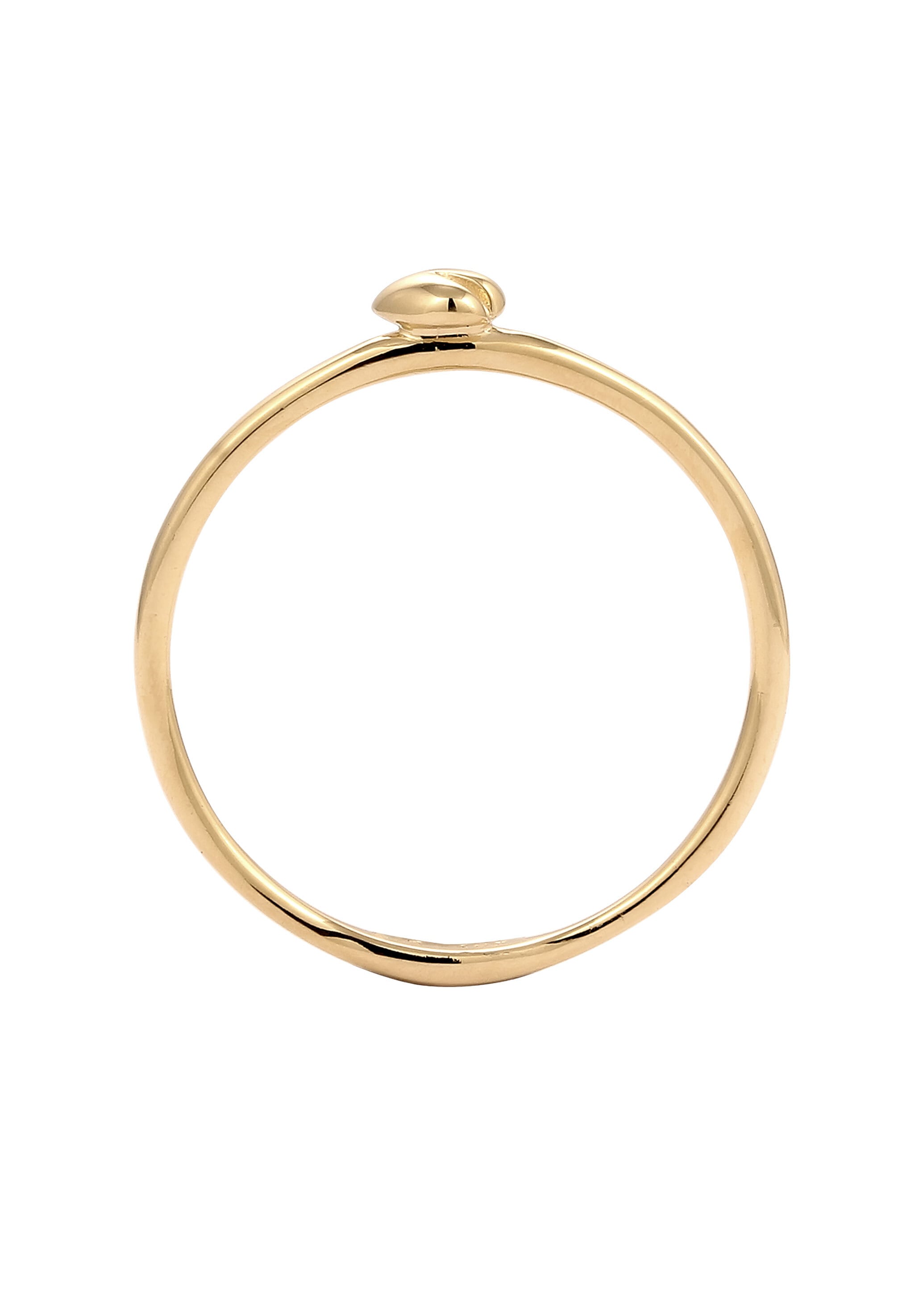 Elli Premium Silberring »Ring Herz 375 Gelbgold«