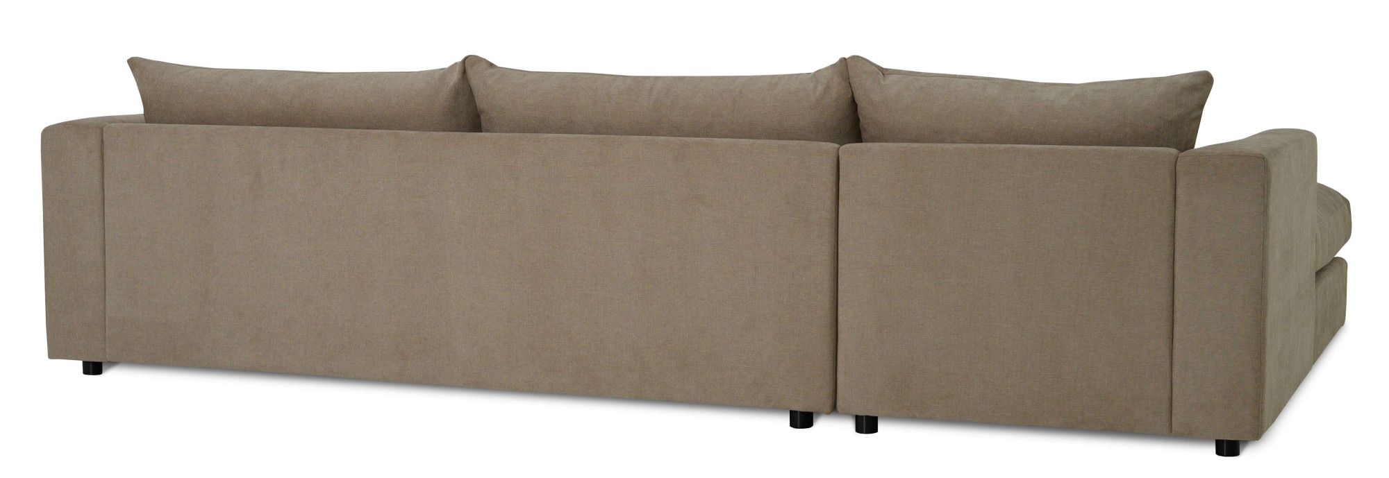 LeGer Home by Lena Gercke Ecksofa »Avelina« Breite 297 cm, in Cord- und Chenille- Stoff, Rückenkissen mit Federn