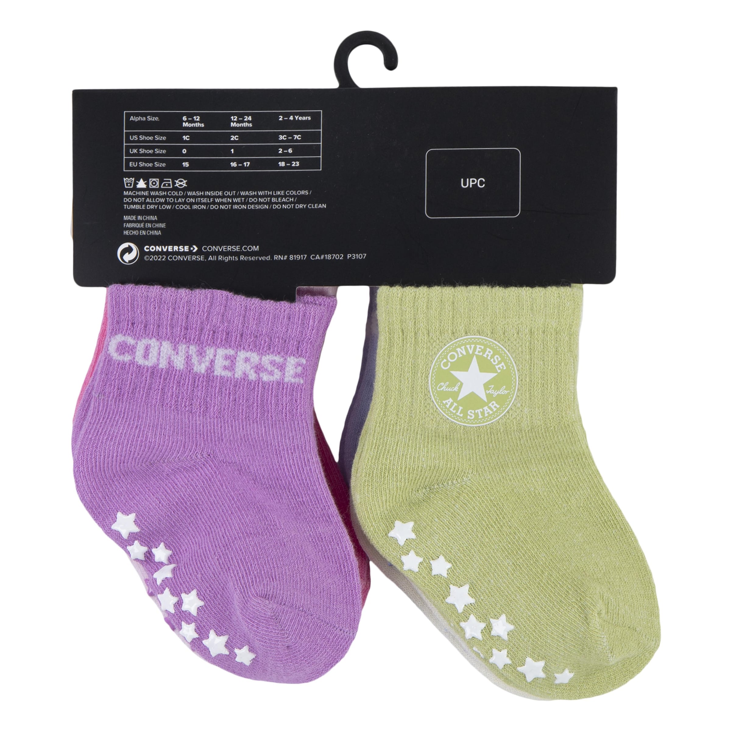 Converse Socken »CHN CORE 6PK GRIP INF TOD SCKS« 6 Paar tlg. für Babys