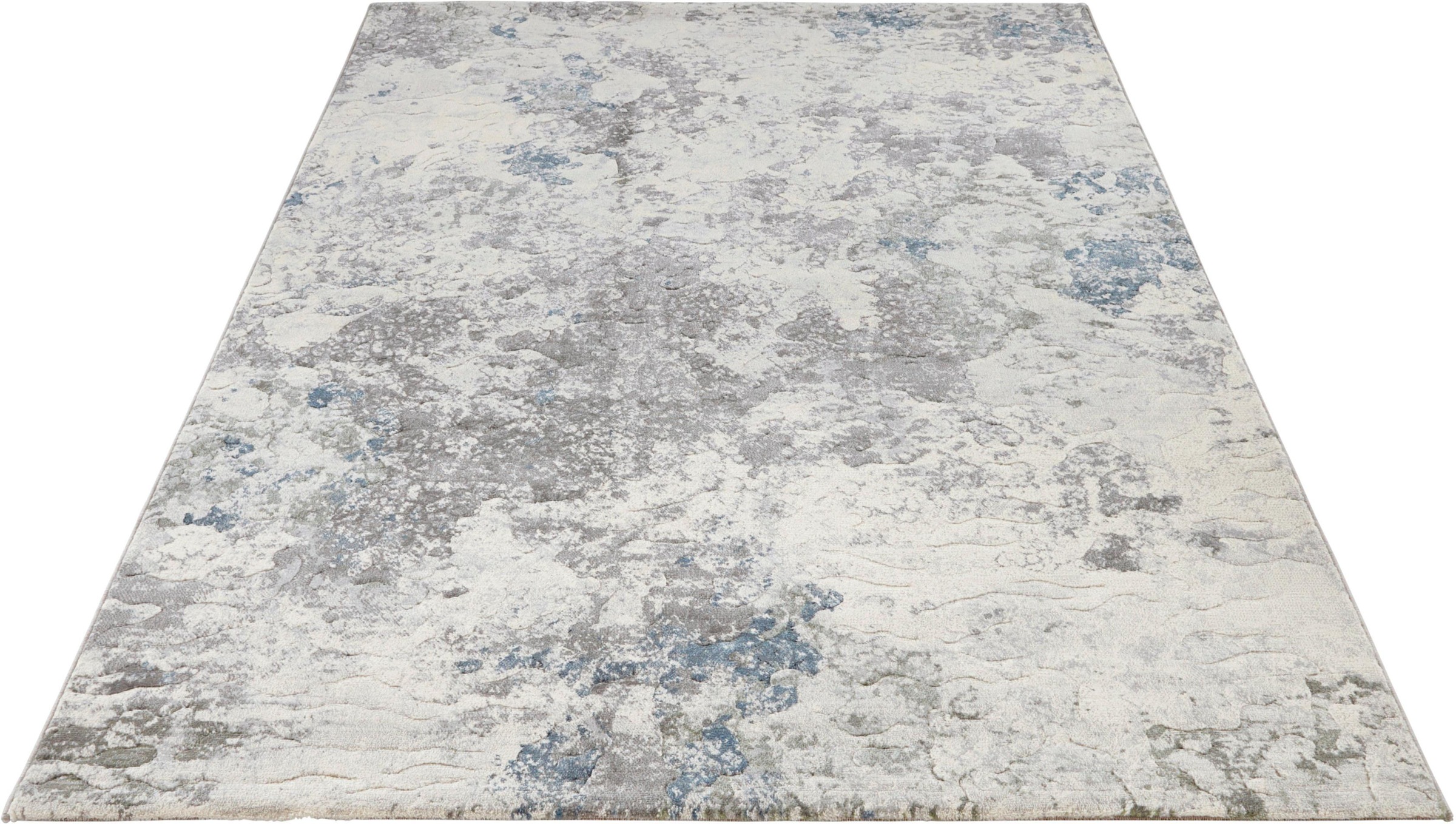 ELLE DECORATION Teppich »Fontaine«, rechteckig, 11 mm Höhe, Dichtgewebter, weicher Kurzflor, Marmorstruktur, Reliefoptik, Wohnzimmer, Schlafzimmer Arbeitszimmer, Pflegeleicht