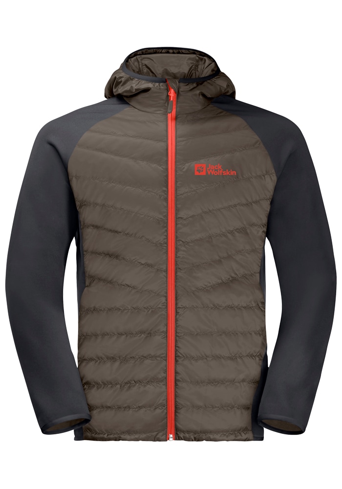 Jack Wolfskin Hybridjacke »ROUTEBURN PRO HYBRID M«, mit Kapuze