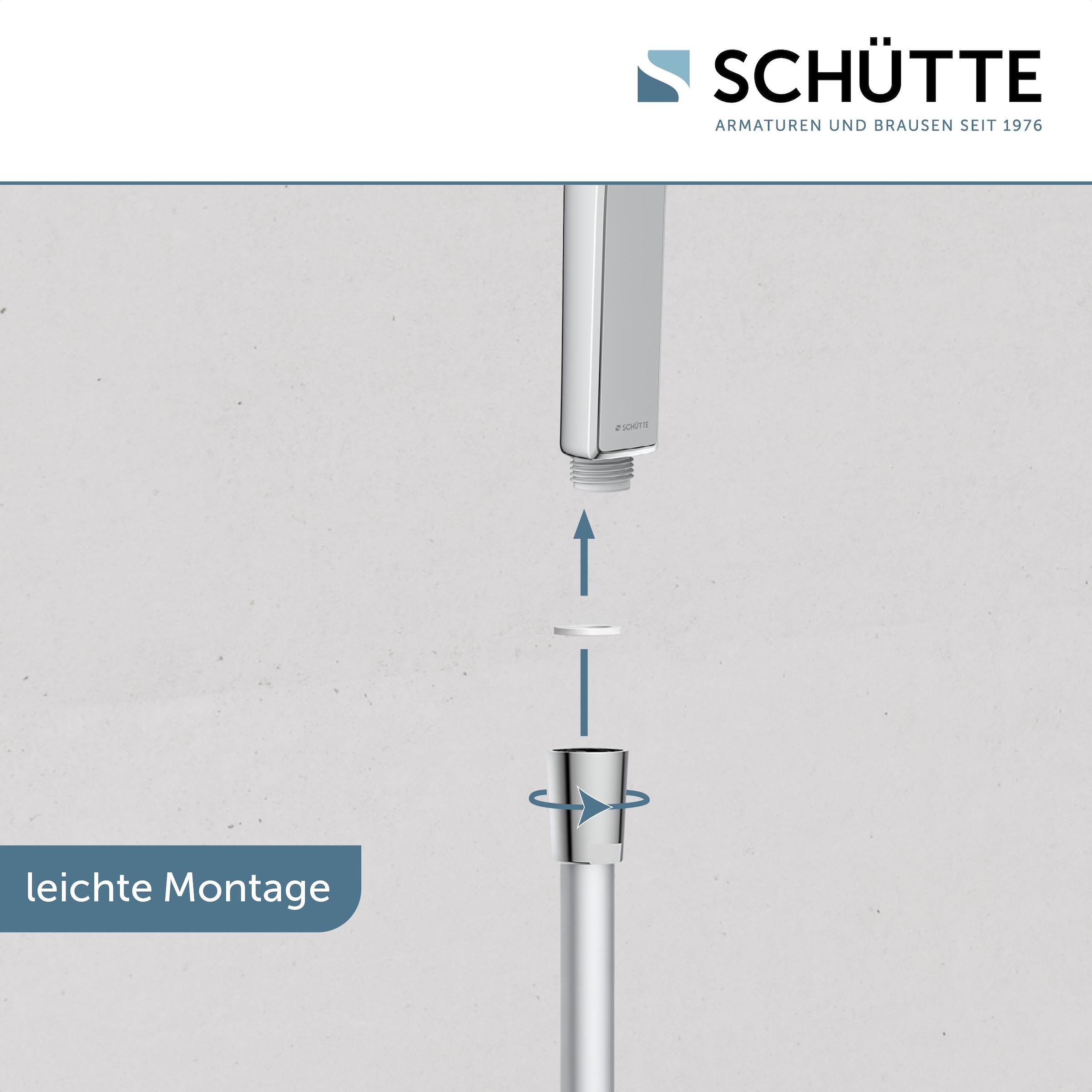 Schütte Handbrause »HAWAII«, 3-fach verstellbar, mit Antikalknoppen, wassersparend, rund