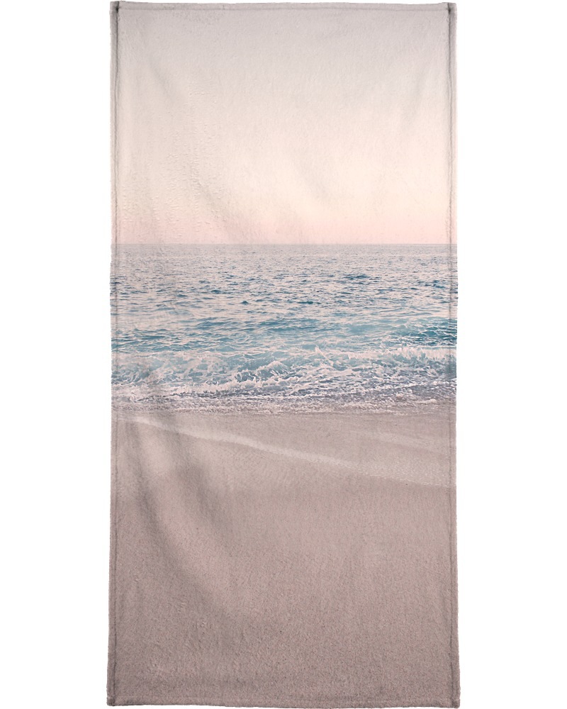 Juniqe Handtuch »Rosegold Beach Morning«, (1 St.), Weiche Frottee-Veloursqualität