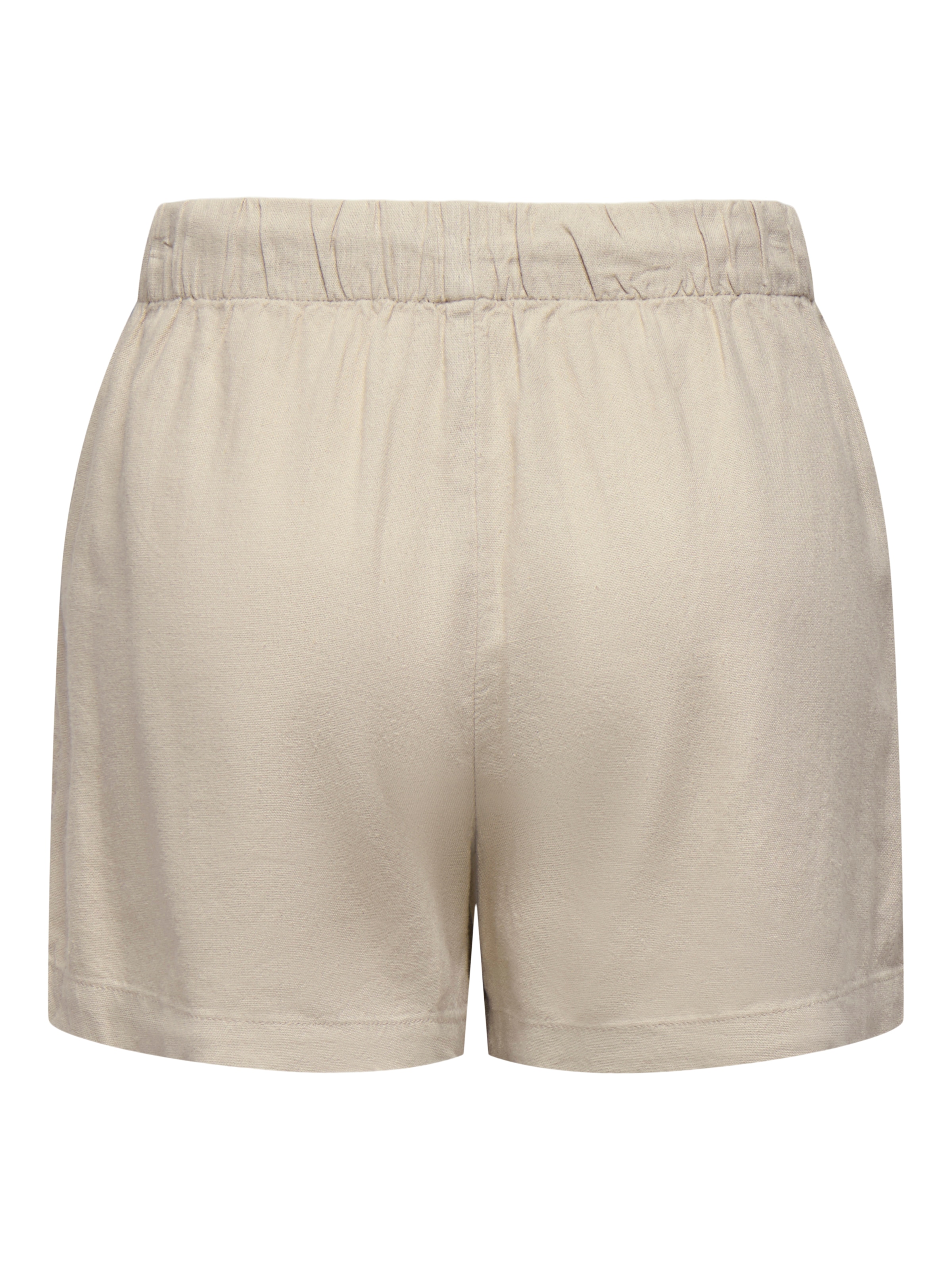 ONLY Shorts »ONLGOA MW LIN BL PULL-UP SHORTS CC PNT«  mit Leinen