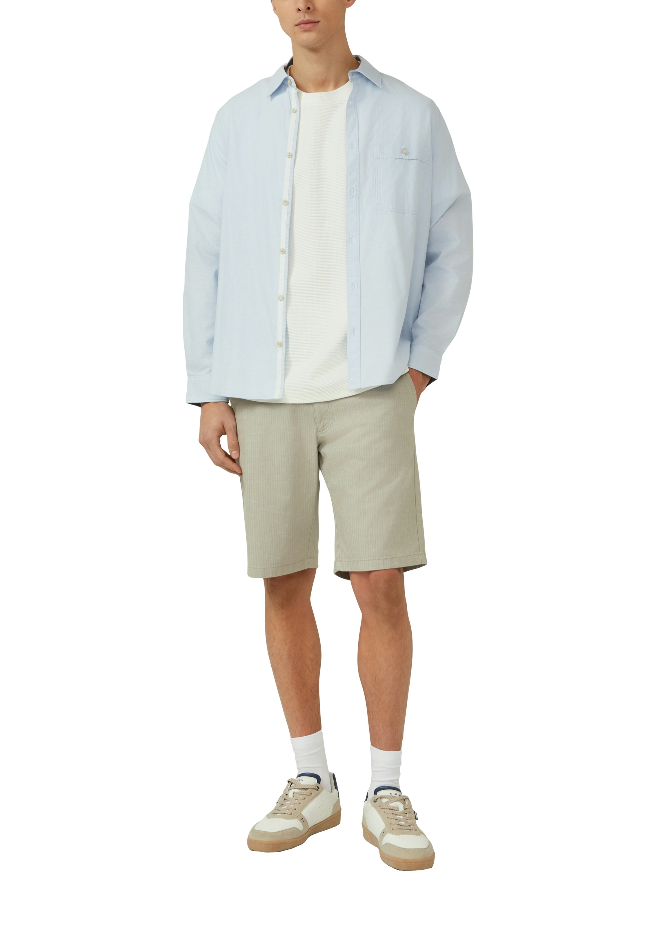 s.Oliver Rundhalsshirt Sommershirt, unifarben