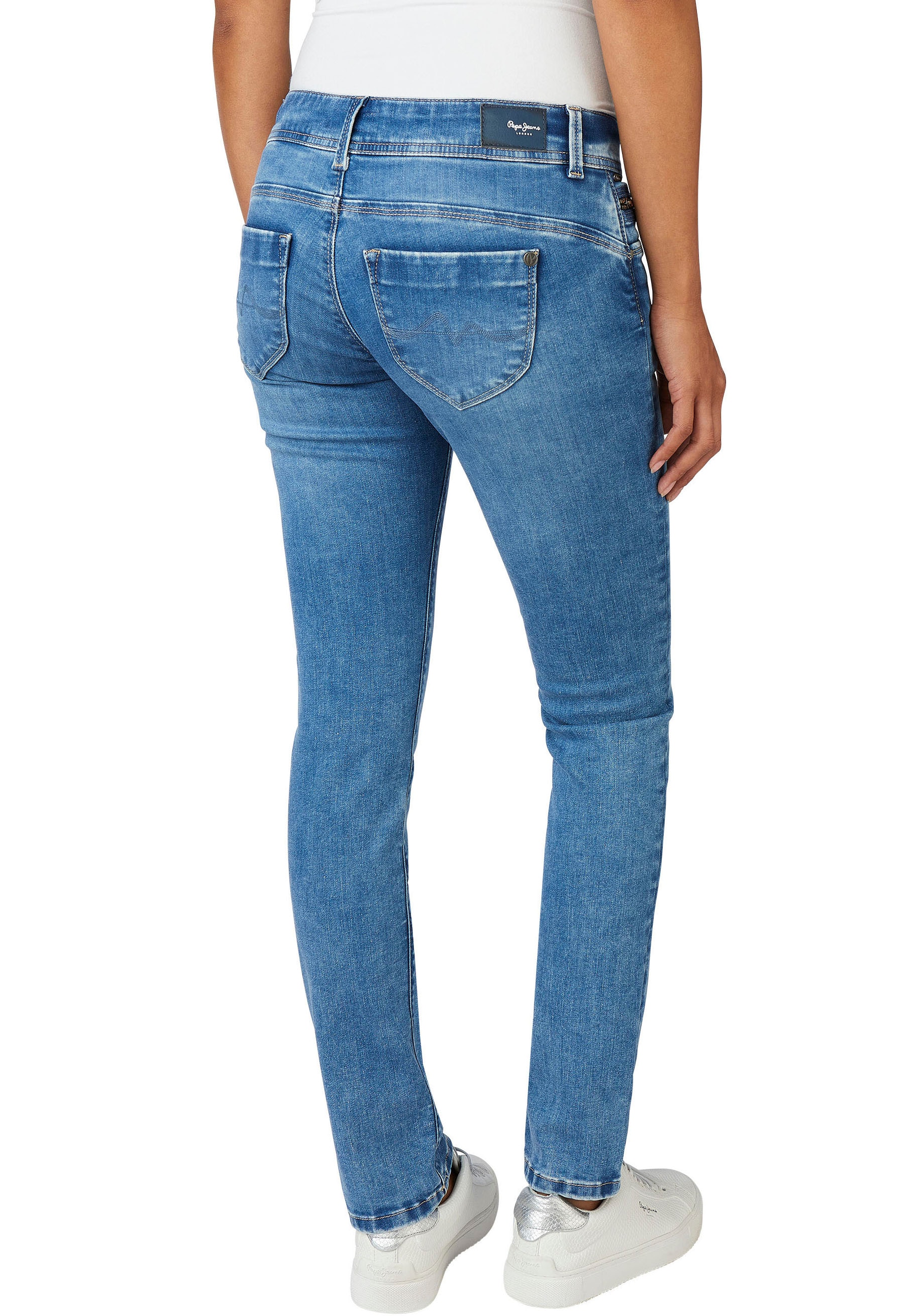 Slim-fit-Jeans online 1-Knopf bei und BROOKE«, Reißverschlusstasche Pepe OTTO »NEW Jeans mit Bund