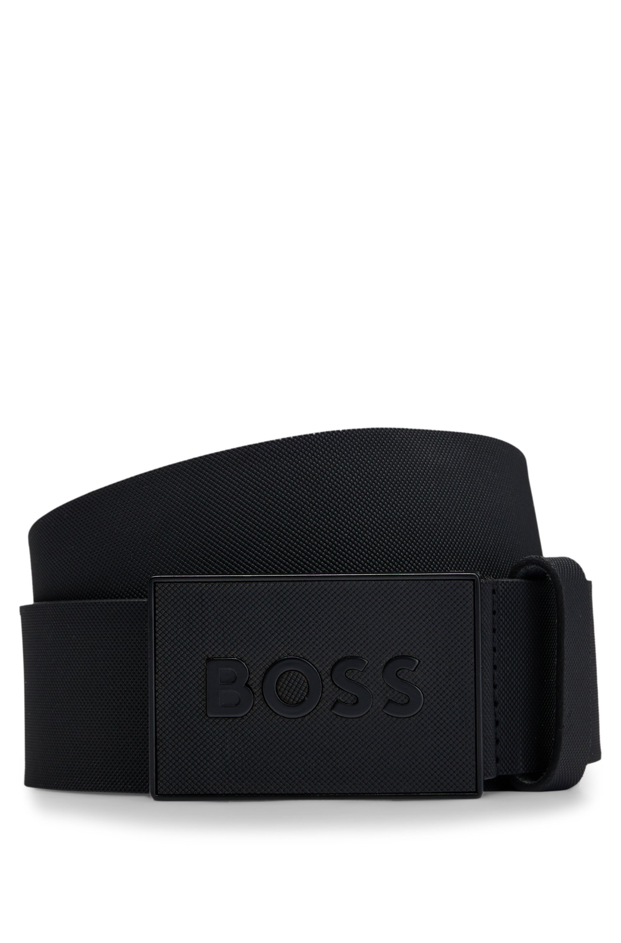 BOSS Ledergürtel »Boss_Icon-S1_Sz40«, mit BOSS-Logo-Prägung auf der Koppelschließe