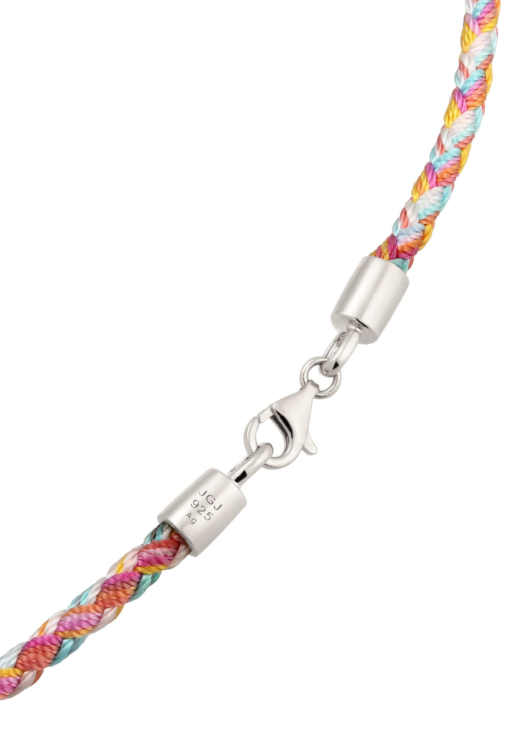 Elli Kette mit Anhänger »Halskette Love Colorful Zirkonia Weiß 925 Sterling Silber«