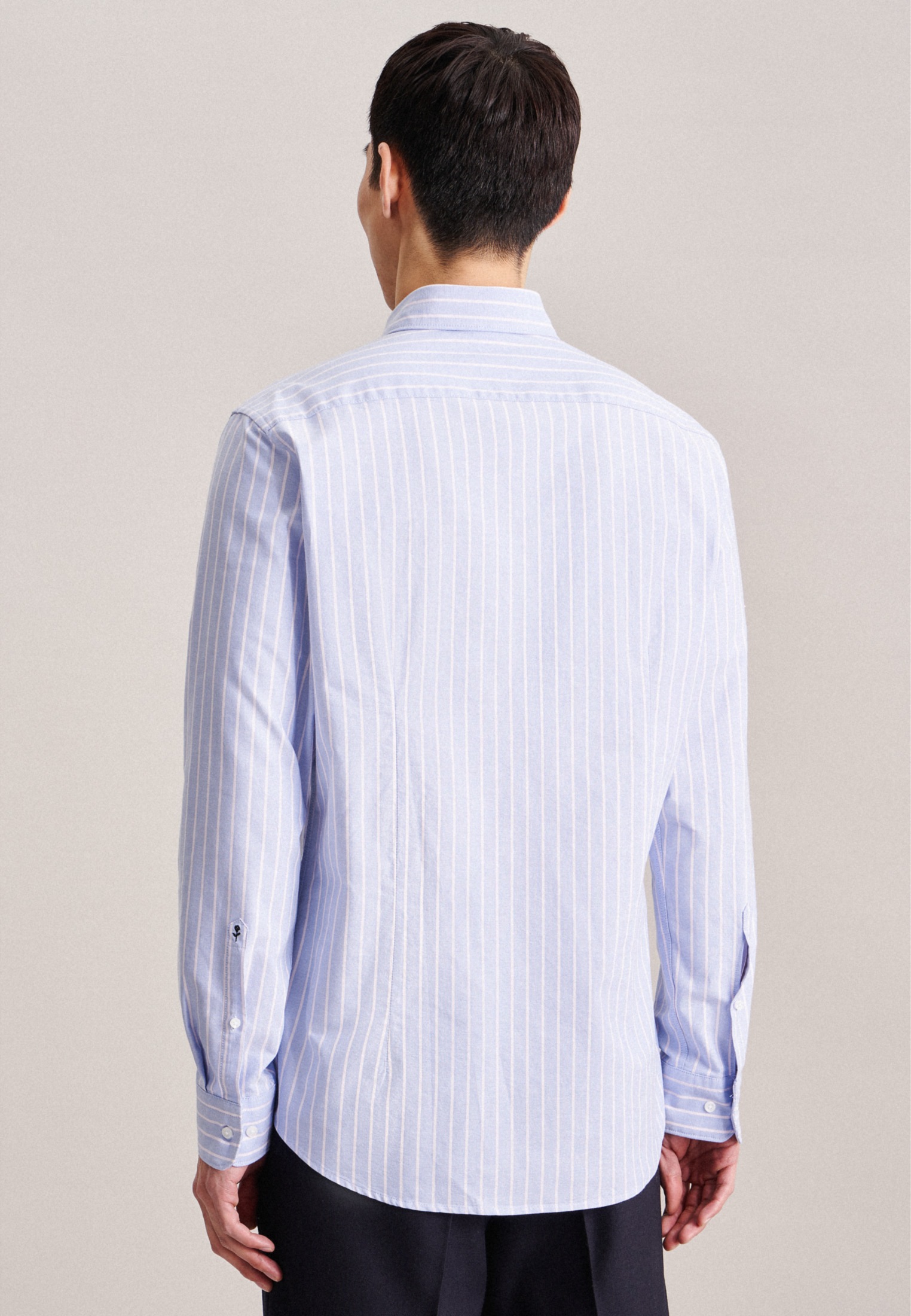 seidensticker Businesshemd »Shaped«, Shaped Langarm Button-Down-Kragen Streifen