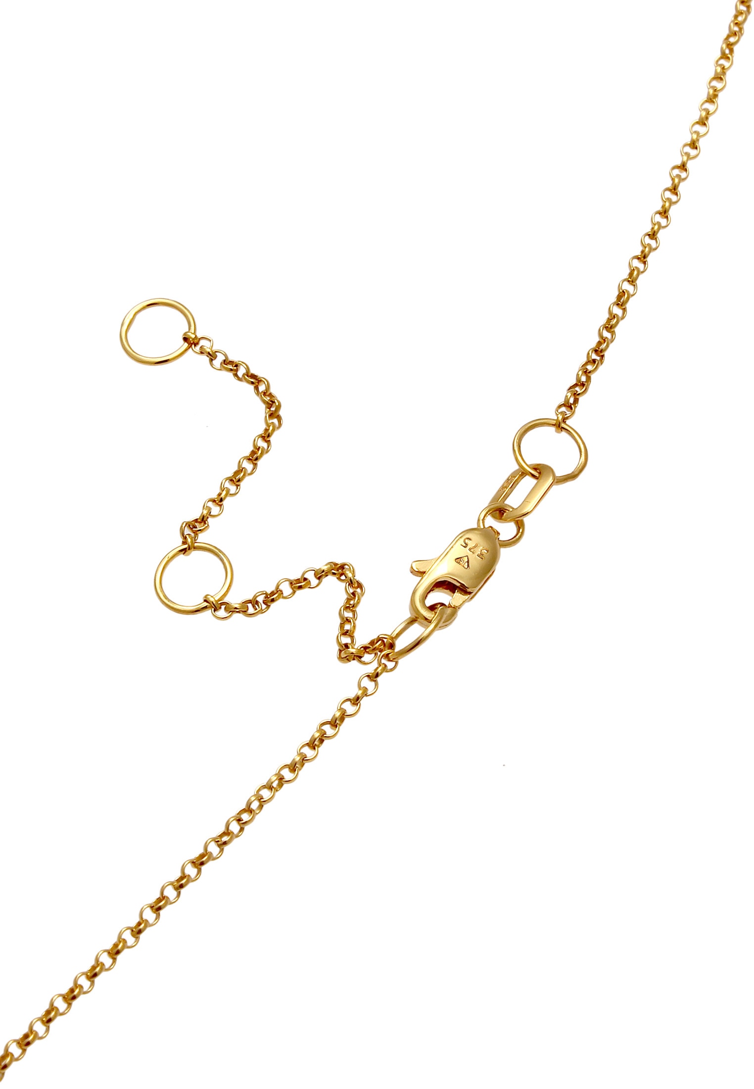 Elli Premium Choker »Halskette Choker Kreis Design Twisted 375 Gelbgold«