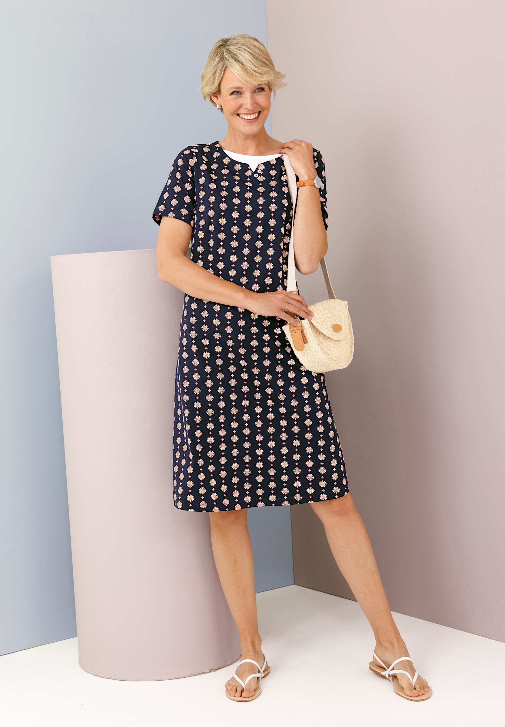 Sieh an! Shirtkleid »Jersey-Kleid Jerseykleid« Ohne Taschen