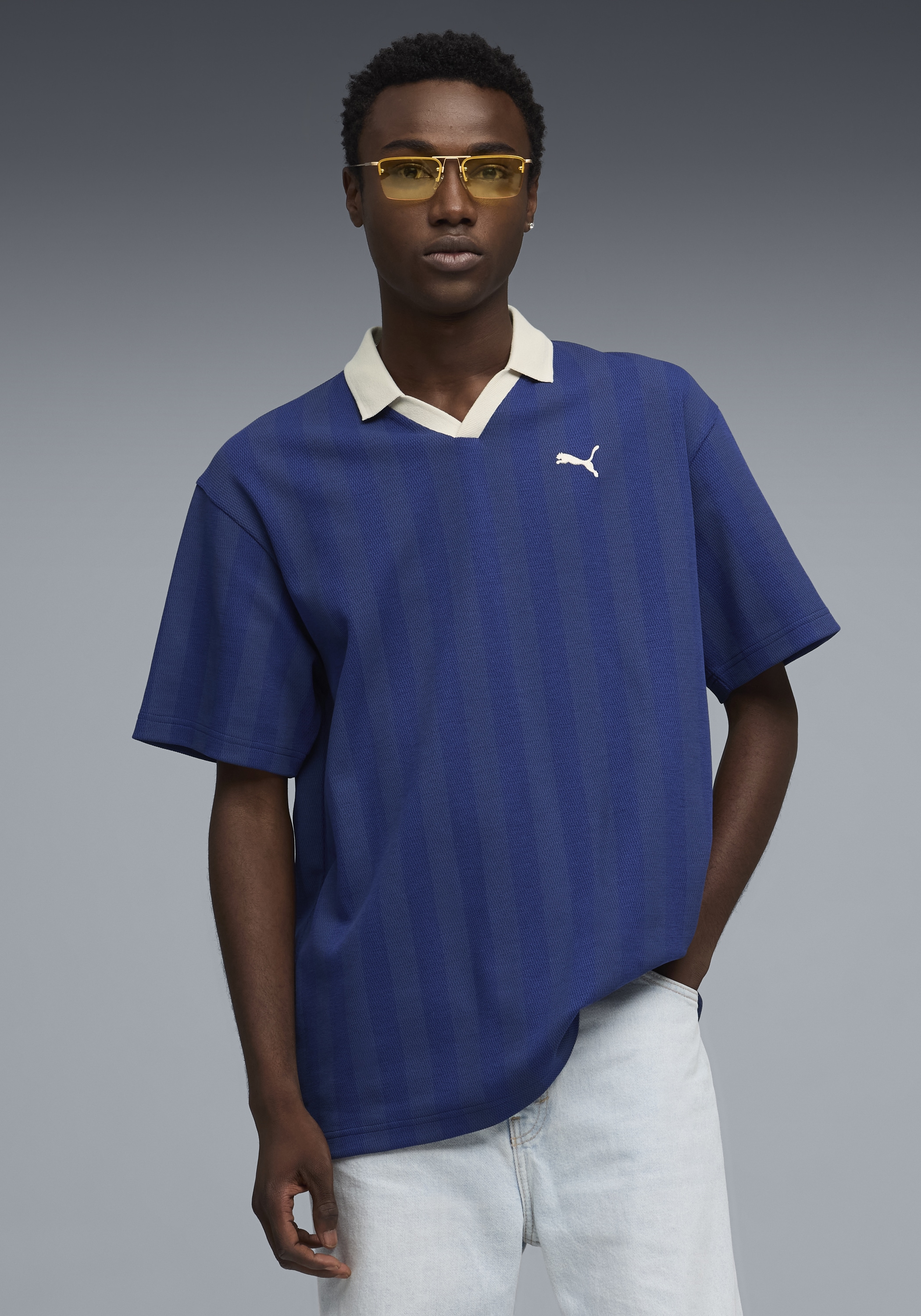 PUMA T-Shirt »CLASS RELAXED PINNACLE POLO« Kurzarm-Design, Rundhalsausschnitt, für aktive Erwachsene