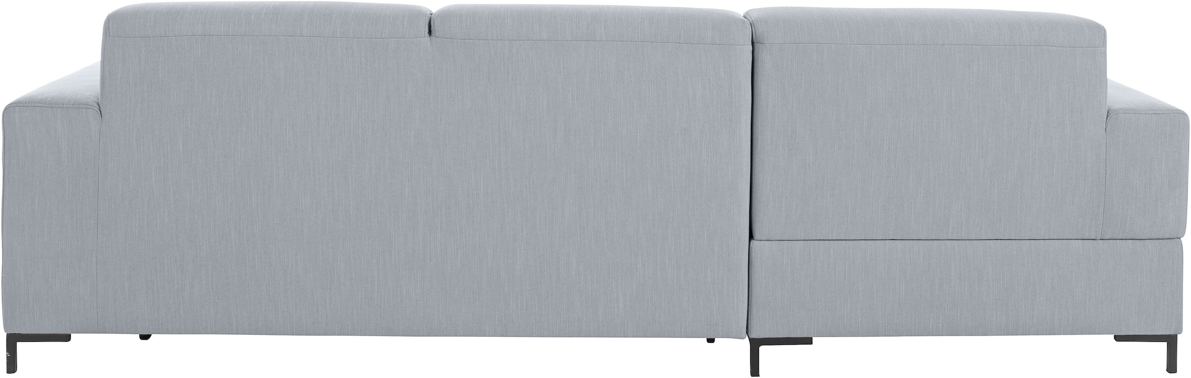 OTTO products Ecksofa »Grazzo, zeitlos & elegant, moderne Sitzheftung, Breite 266cm, L-Form« hochwertige Stoffe aus recyceltem Material, Steppung im Sitzbereich