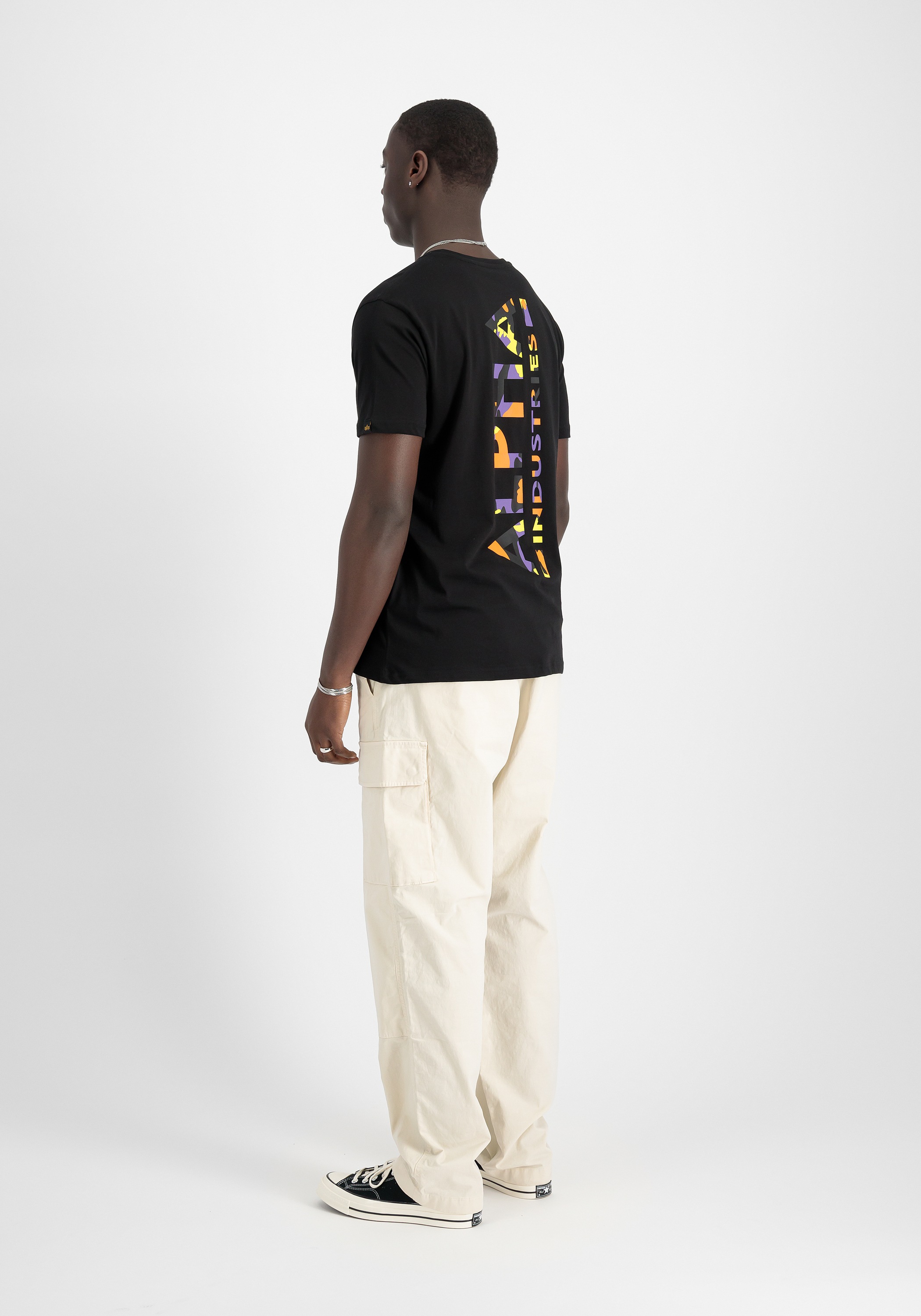 Alpha Industries T-Shirt »Alpha Industries Men - T-Shirts Backprint T-Shirt Camo Print«
