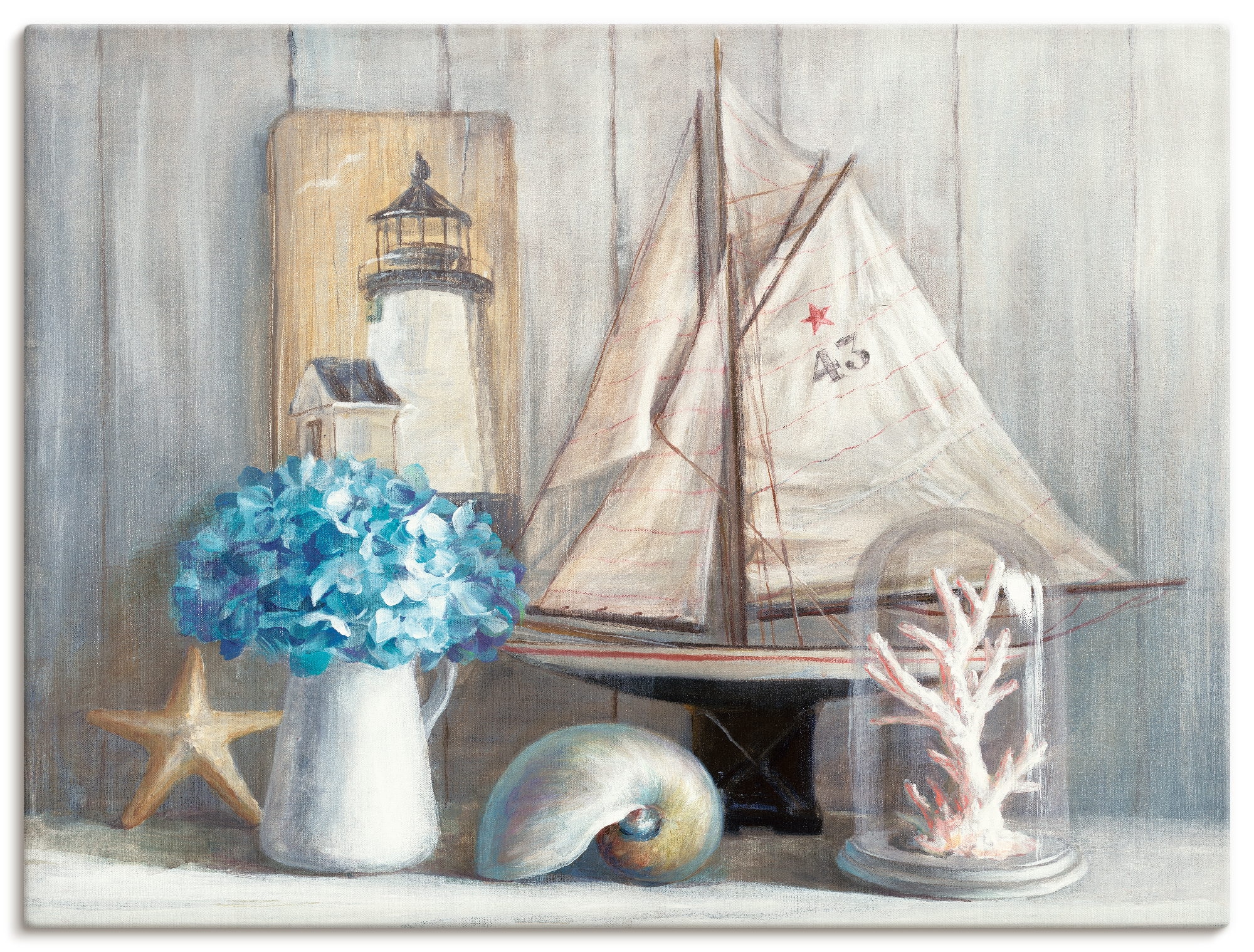Artland Wandbild »Sommerhaus«, Arrangements, (1 St.), als Leinwandbild, Poster in verschied. Größen