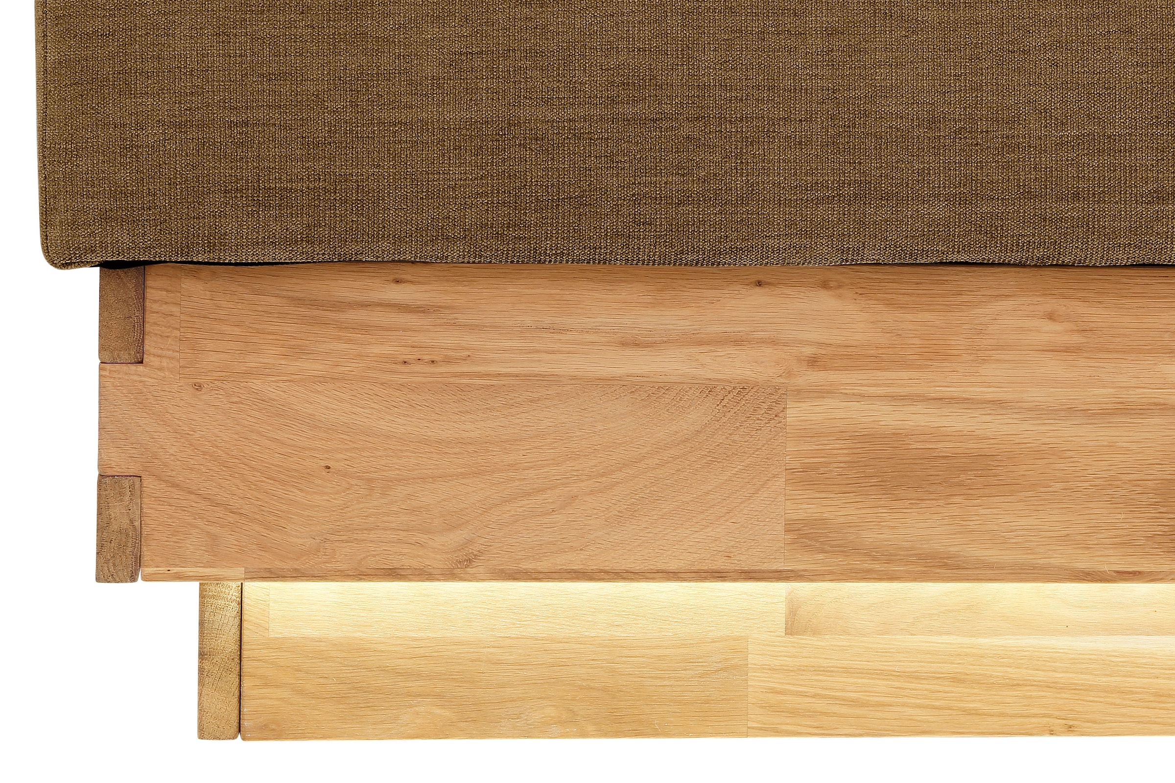 OTTO products Boxspringbett LED-Beleuchtung, mit zertifizierten, recycelten Bezugsstoffen