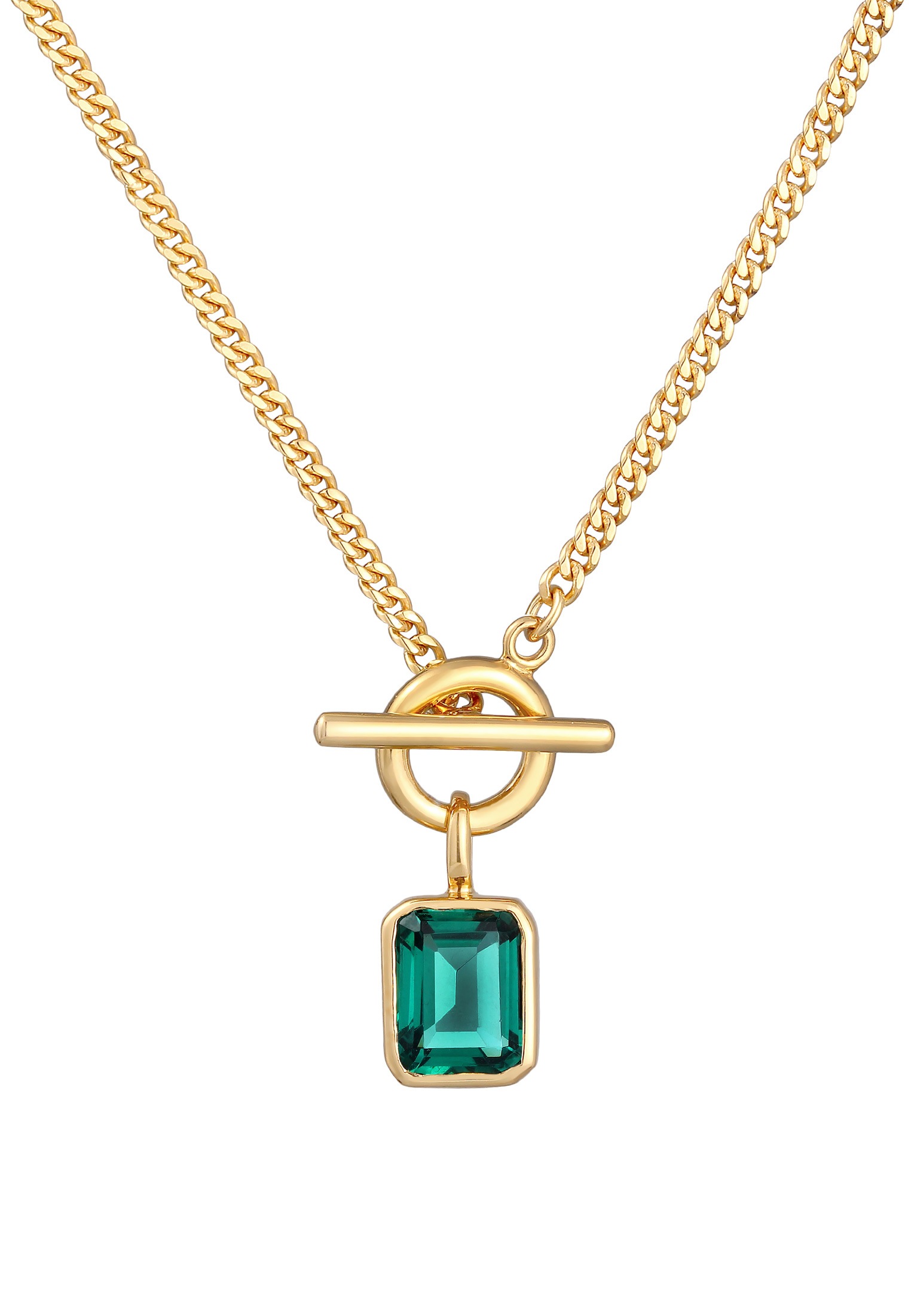 Elli Silberkette »Halskette Quartz Klassik T-Bone 925 Silber«