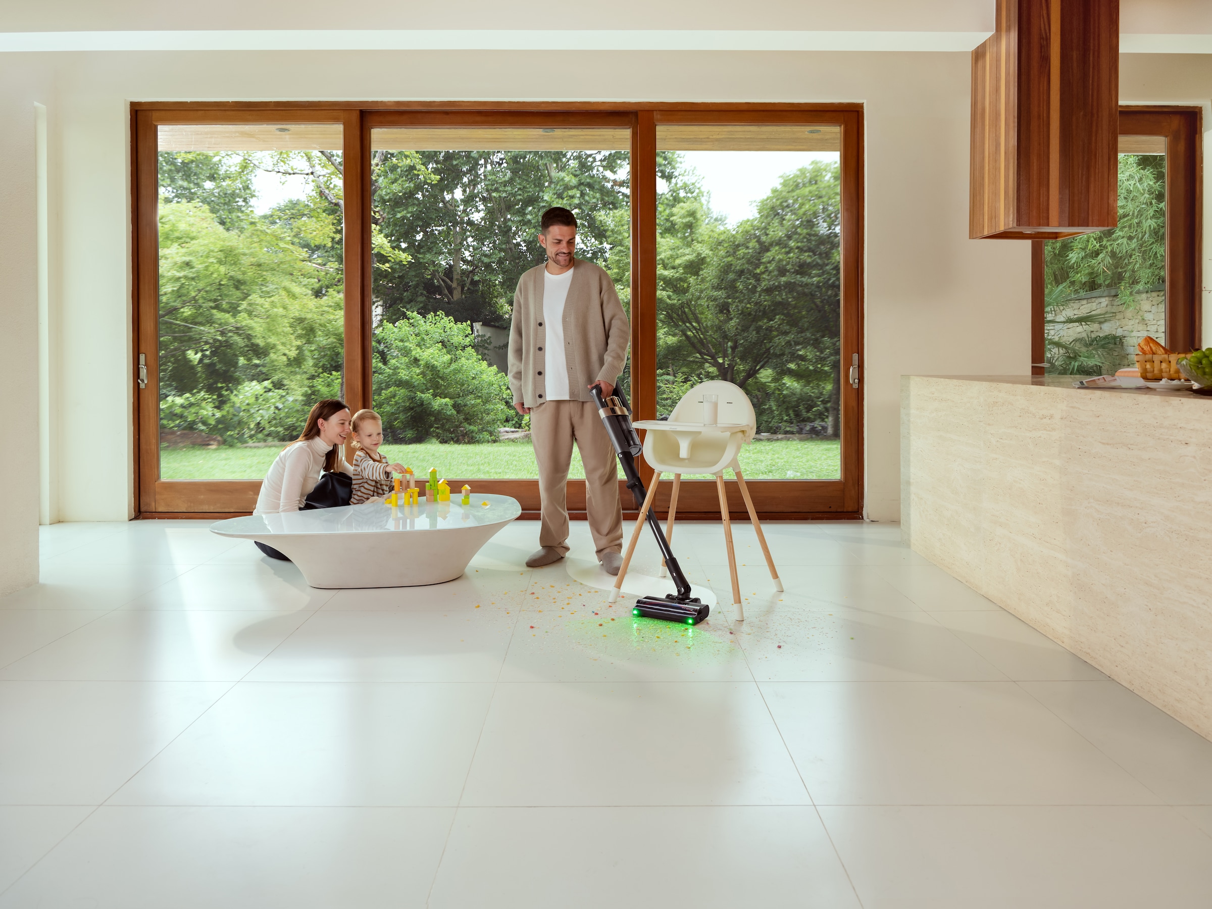 Tineco Akku-Stielstaubsauger »Tineco PURE ONE A90S, Anti-Allergiker Filtersystem, Saugrohr knickbar« ZeroTangle Anti-Haar-Verwicklungsbürste, 3DSense Master-Bürste