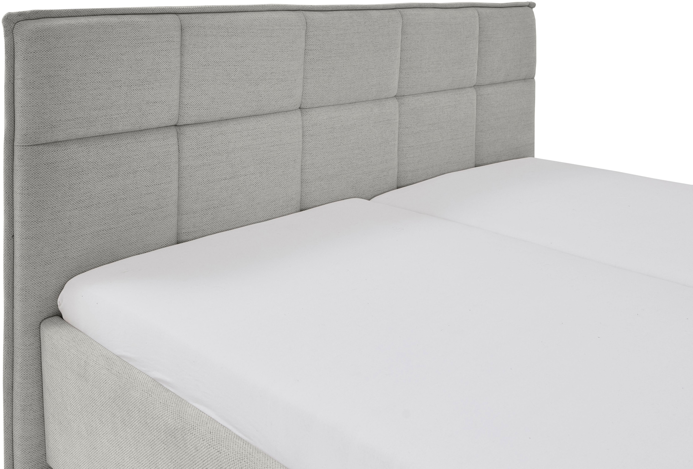 meise.möbel Polsterbett »Paulo wahlweise mit Bettkasten, erhältlich in den Breiten 160 & 180cm« wahlweise mit Holz- oder Metallfuß