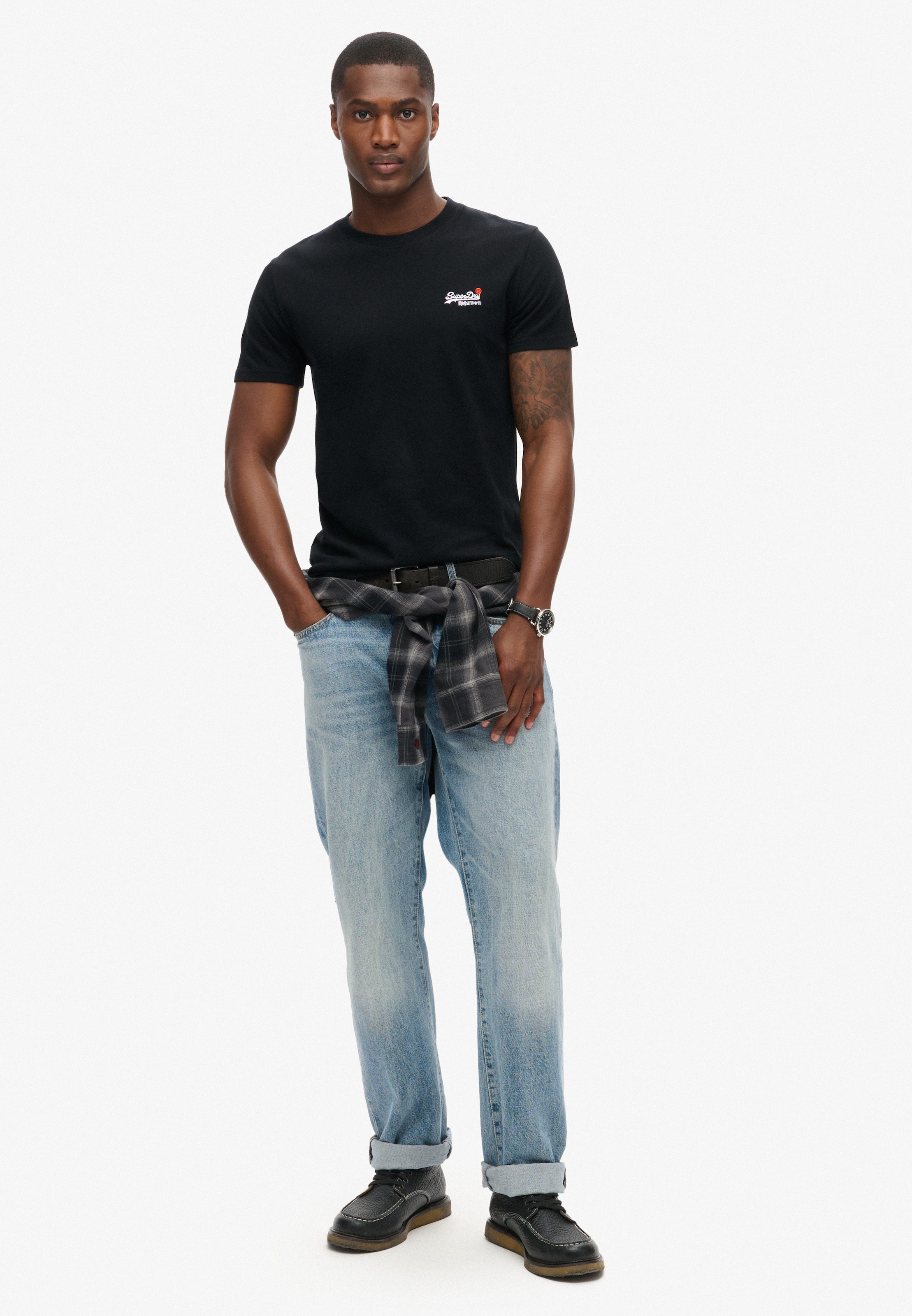 Superdry Rundhalsshirt »ESSENTIAL CONTRAST EMB TEE«