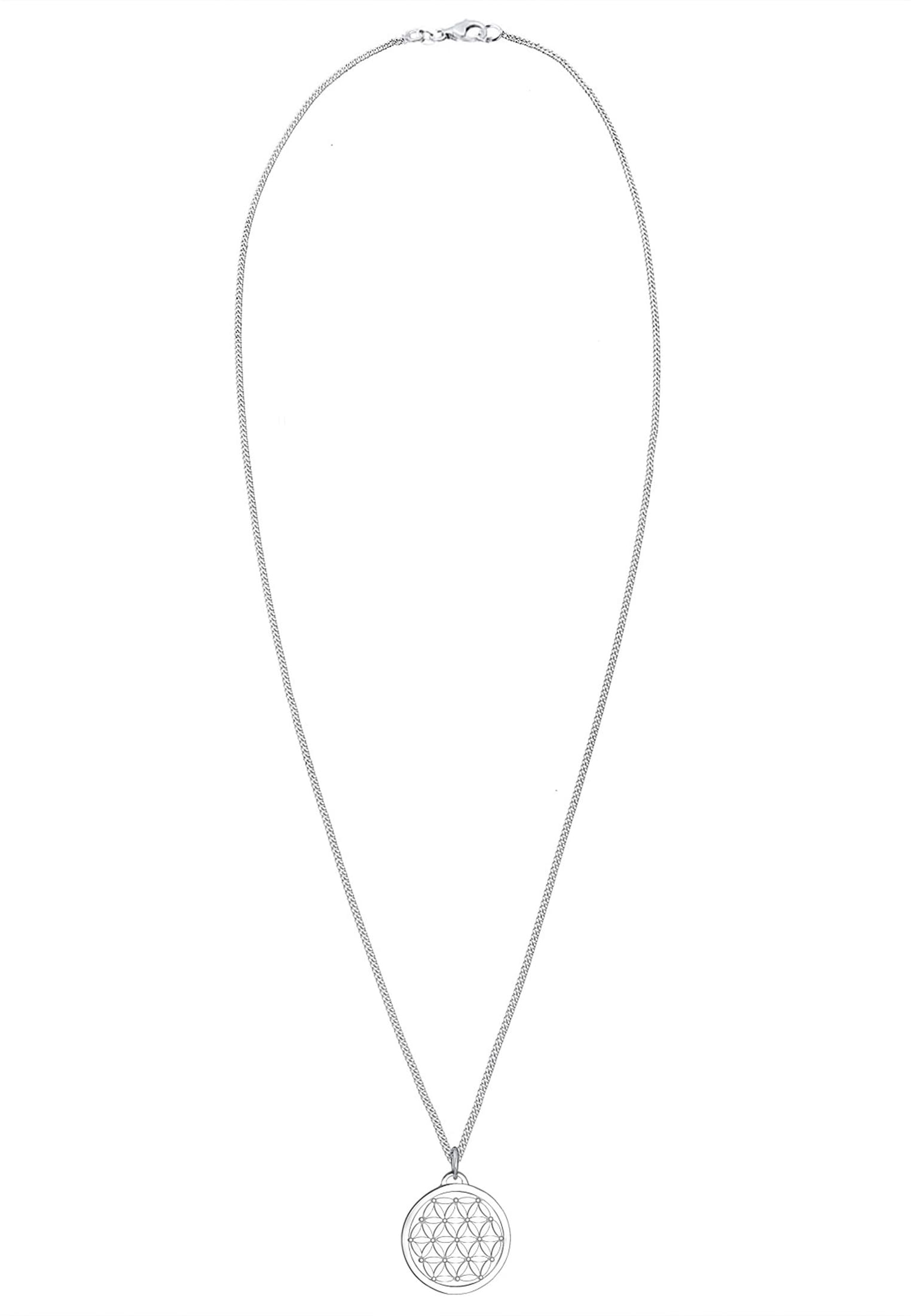 Elli Kette mit Anhänger »Halskette Anhänger Blume des Lebens 925 Sterling Silber«