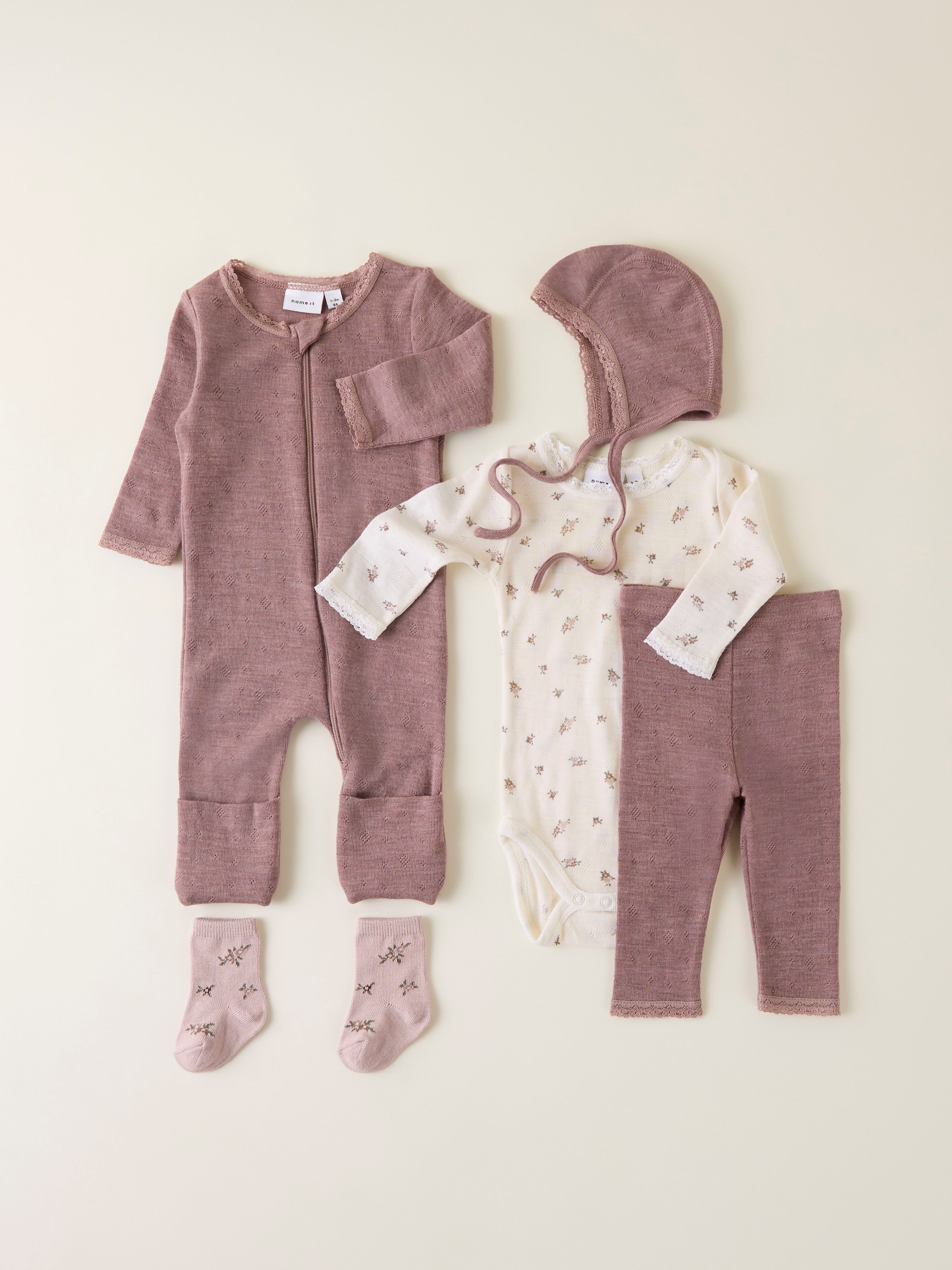 Name It Leggings »NBFWANG WOOL NEEDLE LEGGING SOLID NOOS«, aus reiner Merinowolle
