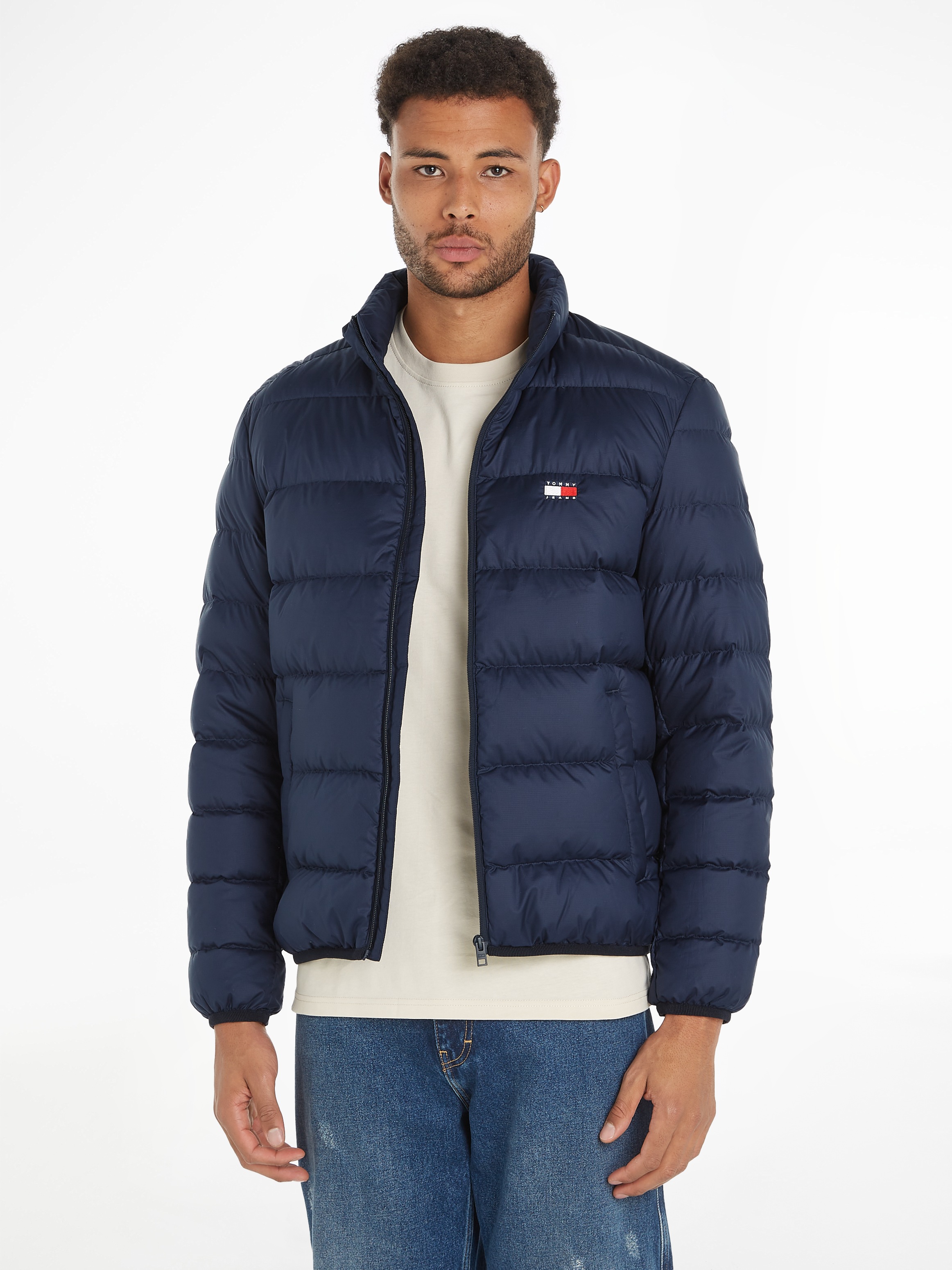 Tommy Jeans Plus Herren Steppjacke »TJM LT DOWN FLAG JACKET EXT« Große Größen in blau, Größe 5XL