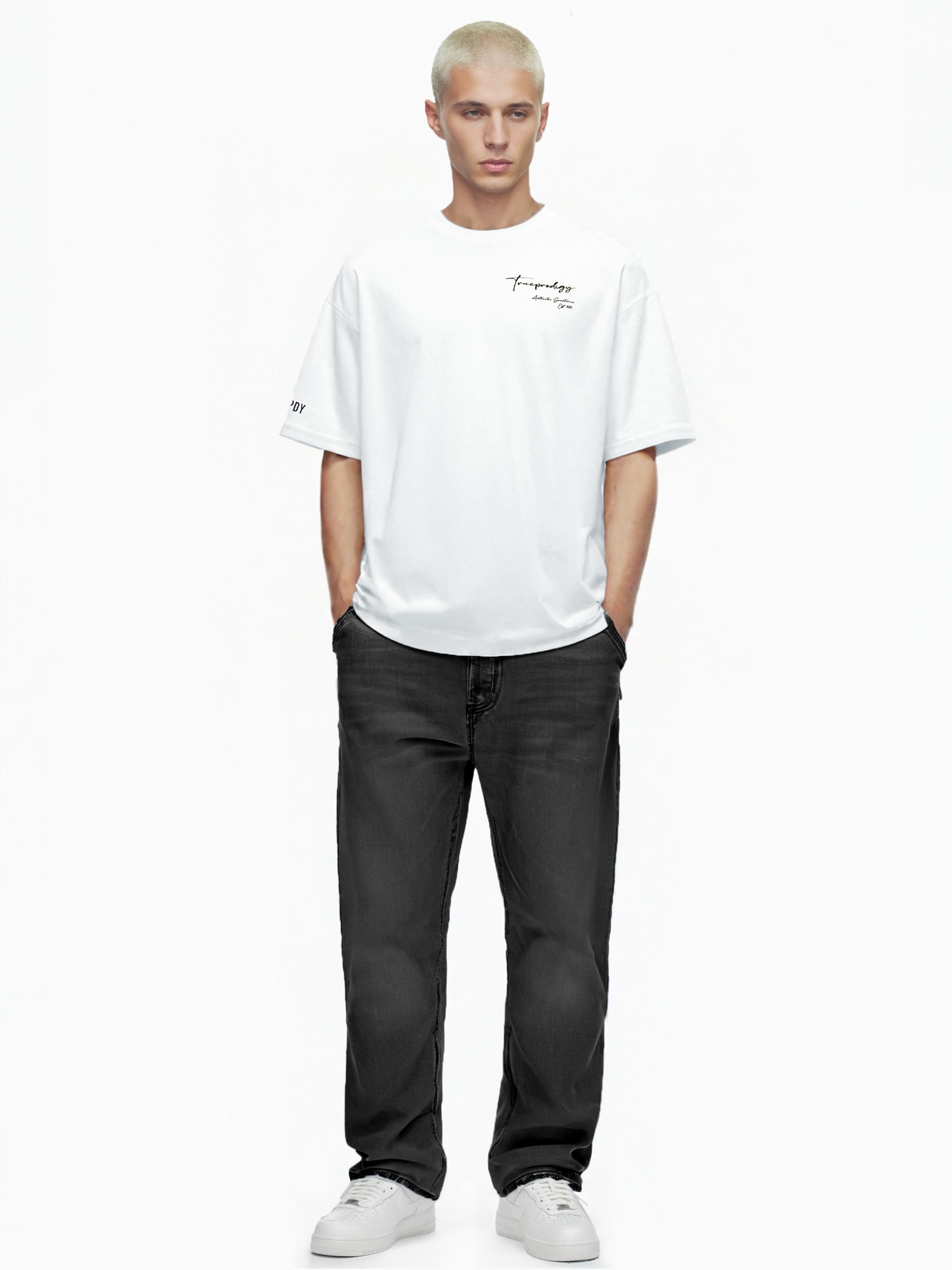 trueprodigy Oversize-Shirt »Marin Logo Print Oversized Rundhals«