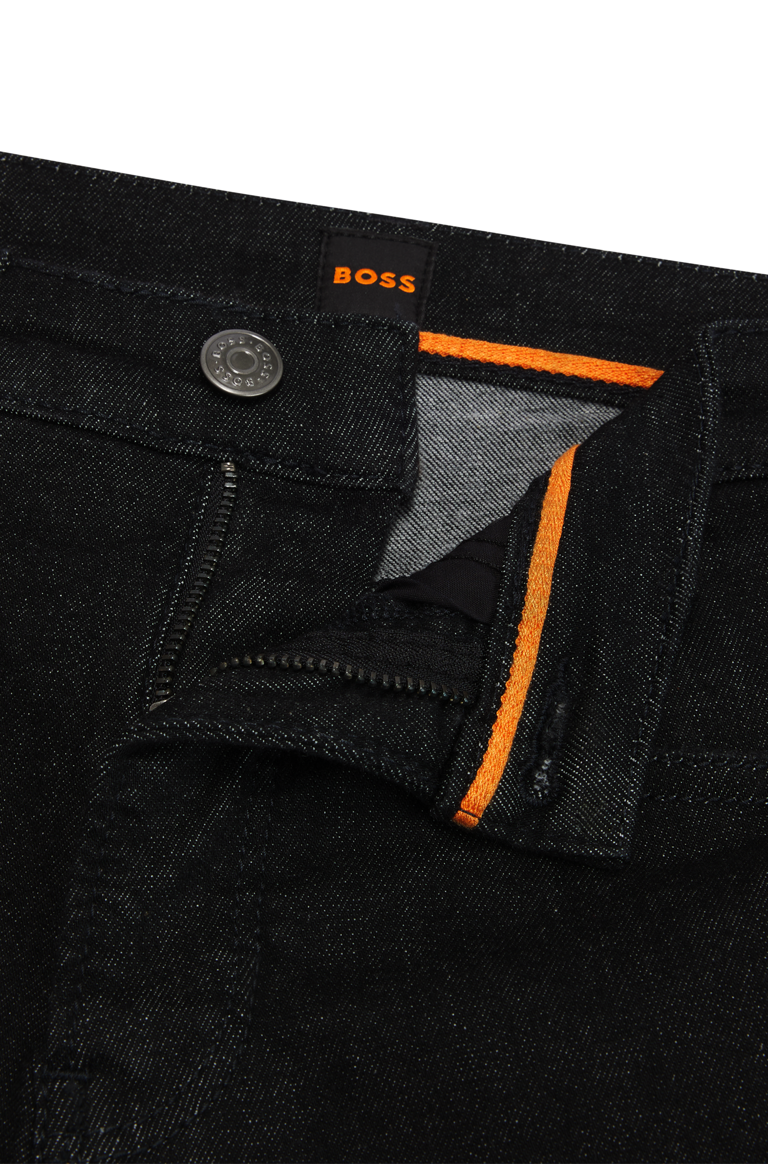 BOSS ORANGE Slim-fit-Jeans »Maye High Rise Slim Premium Damenmode«, mit BOSS Leder-Badge